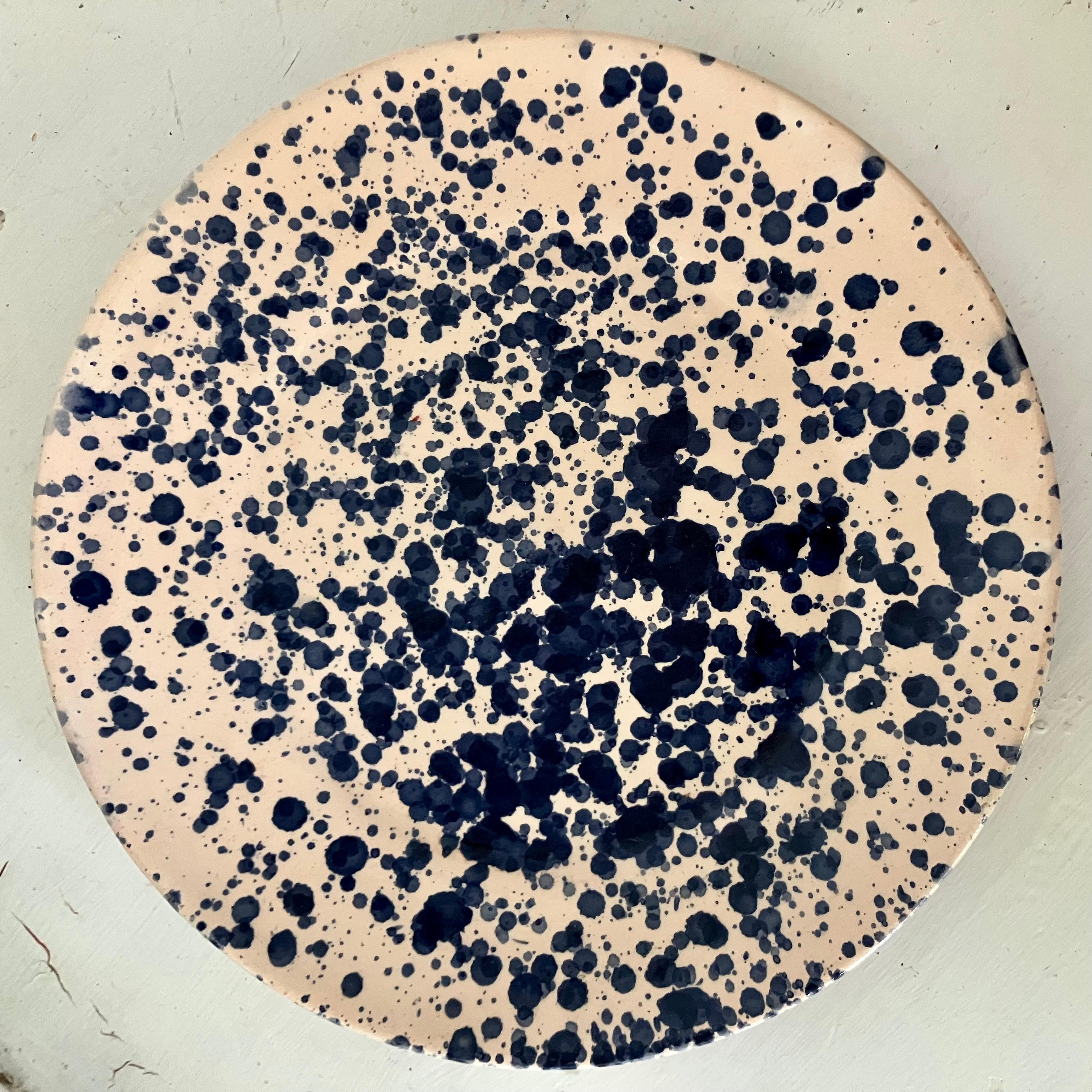 Set of Twelve Italian Blue Spatter Plates en Bueno estado para la venta en New York, NY
