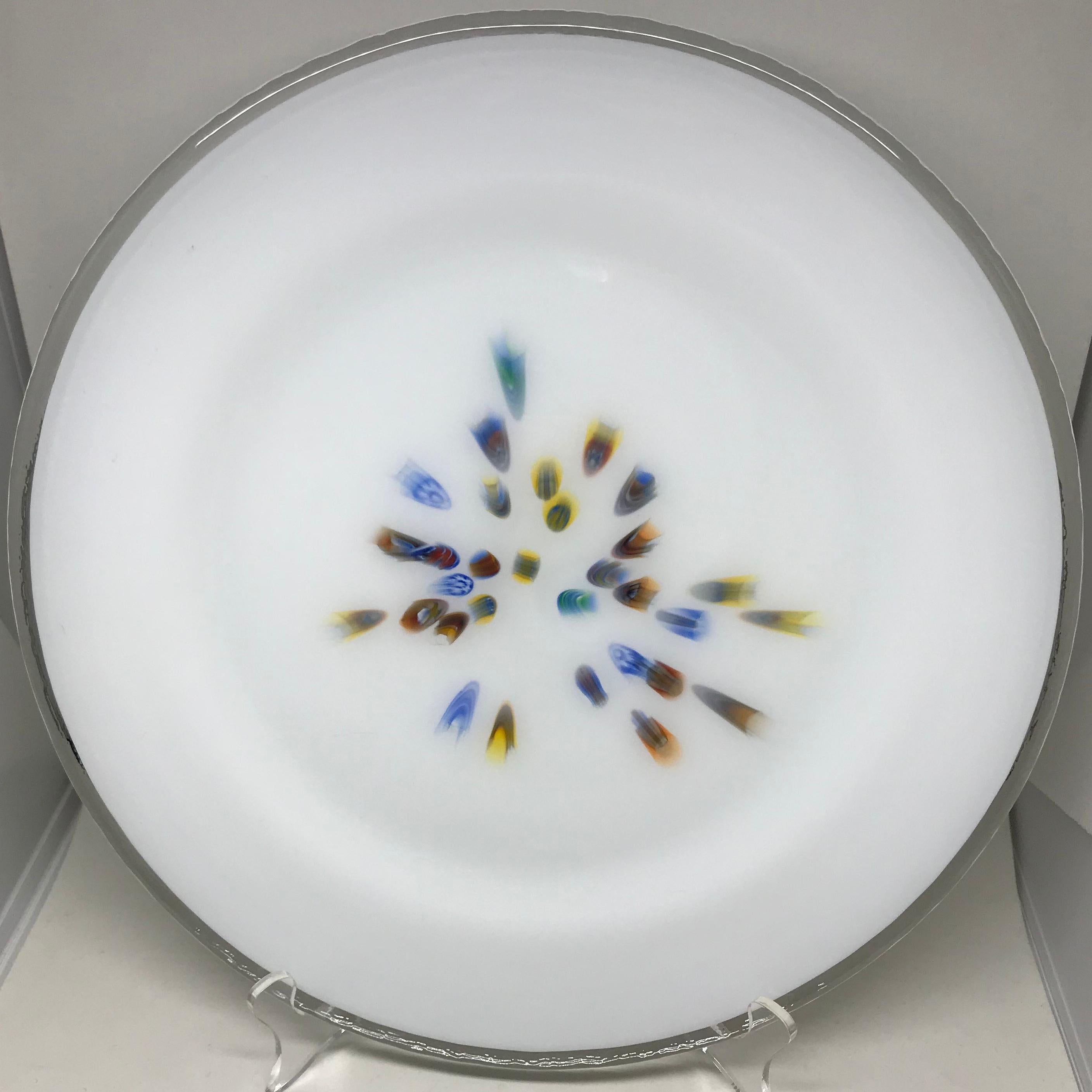 Set of Twelve Italian Modern Glass Plates 6