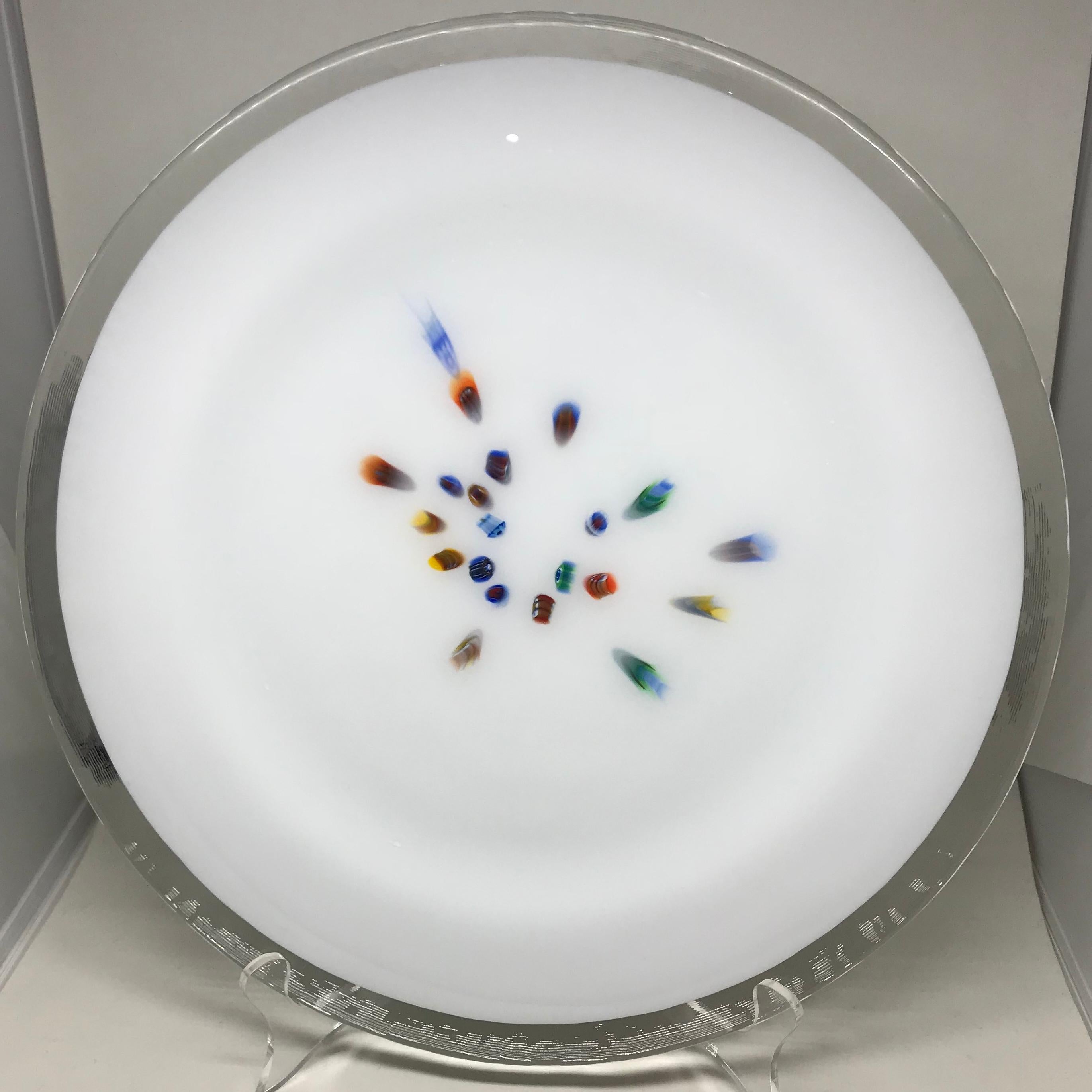 Set of Twelve Italian Modern Glass Plates 5
