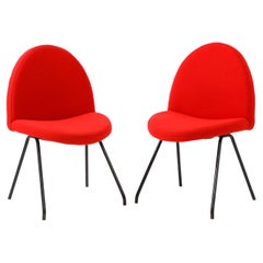 Set of Twelve JA Motte "Tongue" Dining Chairs, France, 1960's