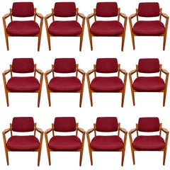 Set of Twelve Jens Risom for Avon Corporation Armchairs Chairs