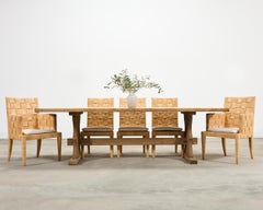 Set di dodici sedie da pranzo in canna John Hutton Donghia Block Island