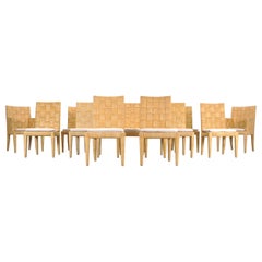 Set di dodici sedie da pranzo in canna John Hutton Donghia Block Island