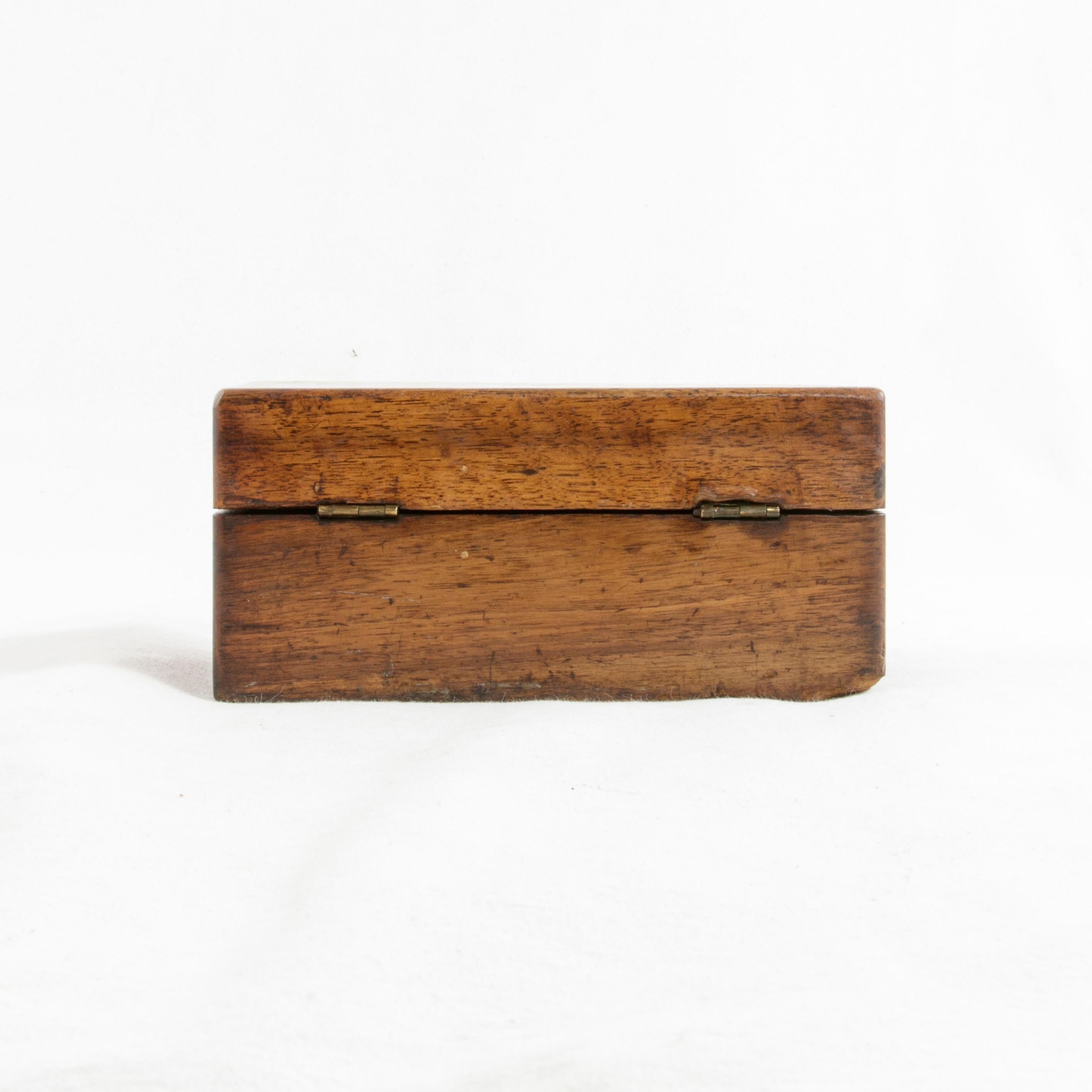 Set of Twelve Late 19th Century French Bronze Gram Weights in Solid Walnut Box 7