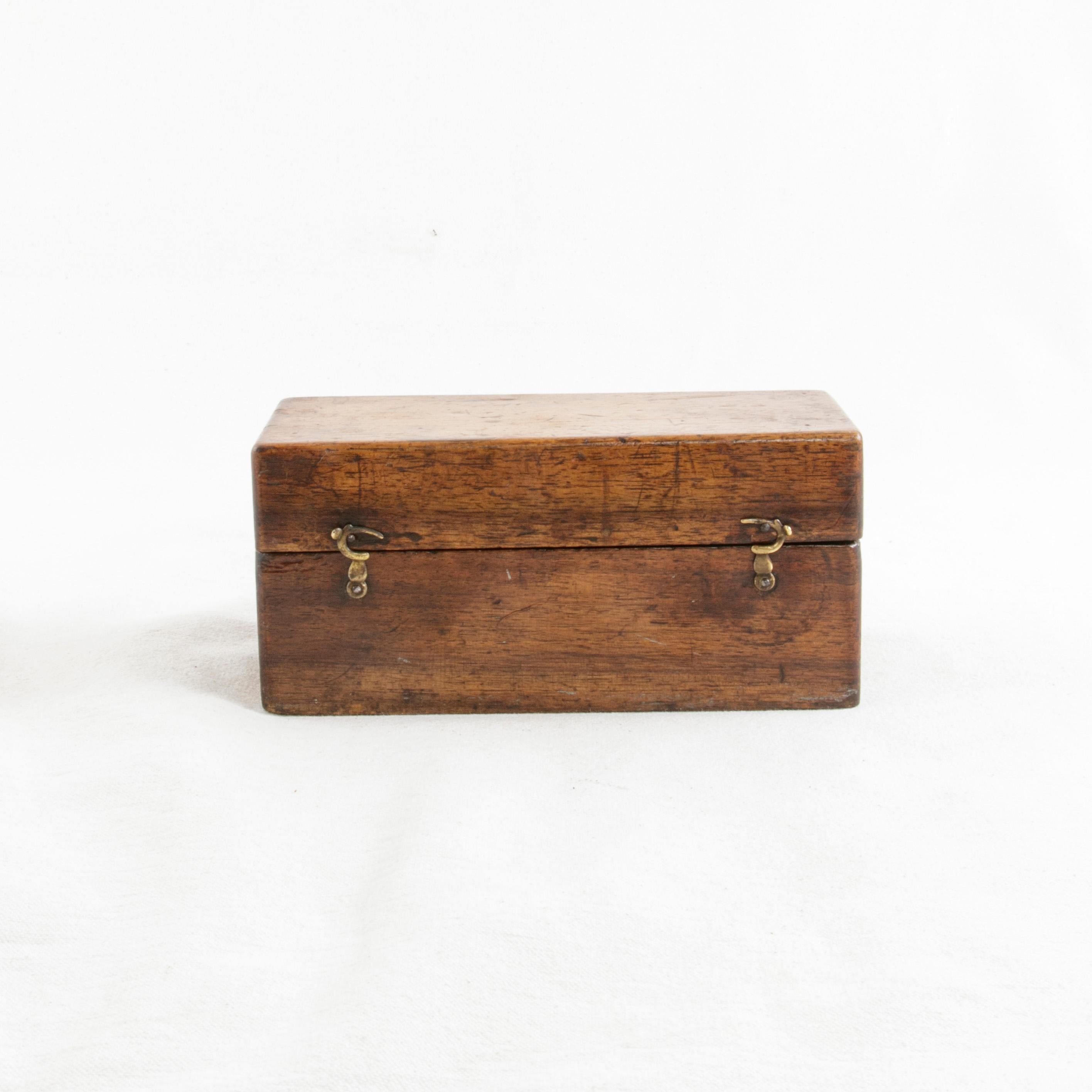 Set of Twelve Late 19th Century French Bronze Gram Weights in Solid Walnut Box 5