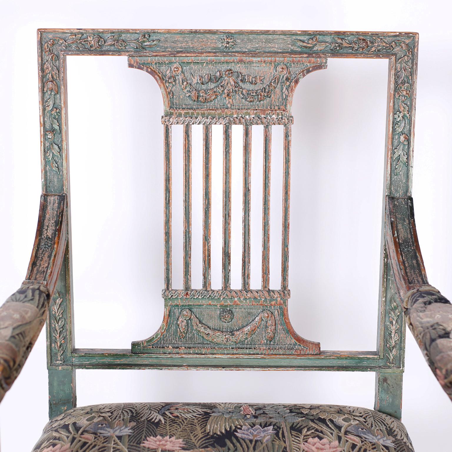 Set of Twelve Louis XVI Style Dining Chairs 1