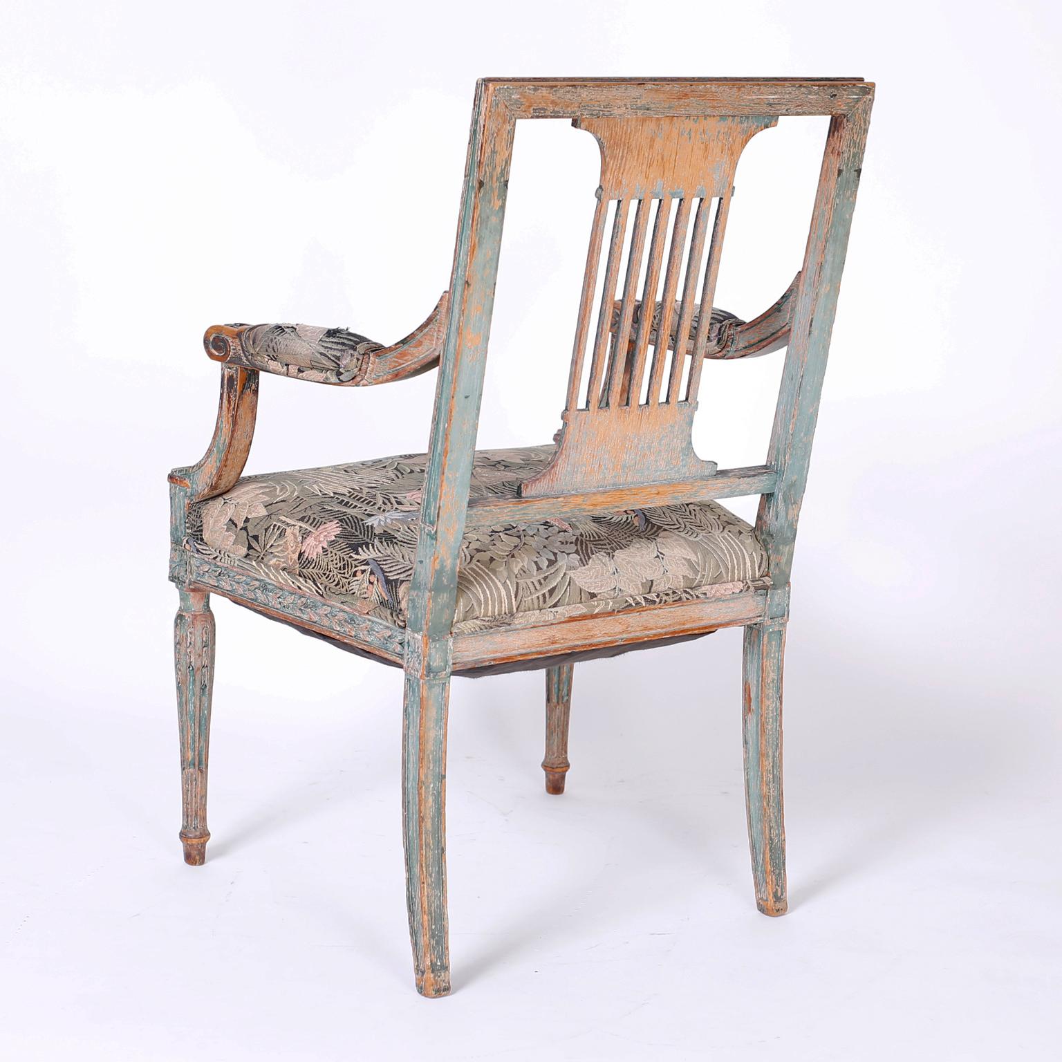 Set of Twelve Louis XVI Style Dining Chairs 2