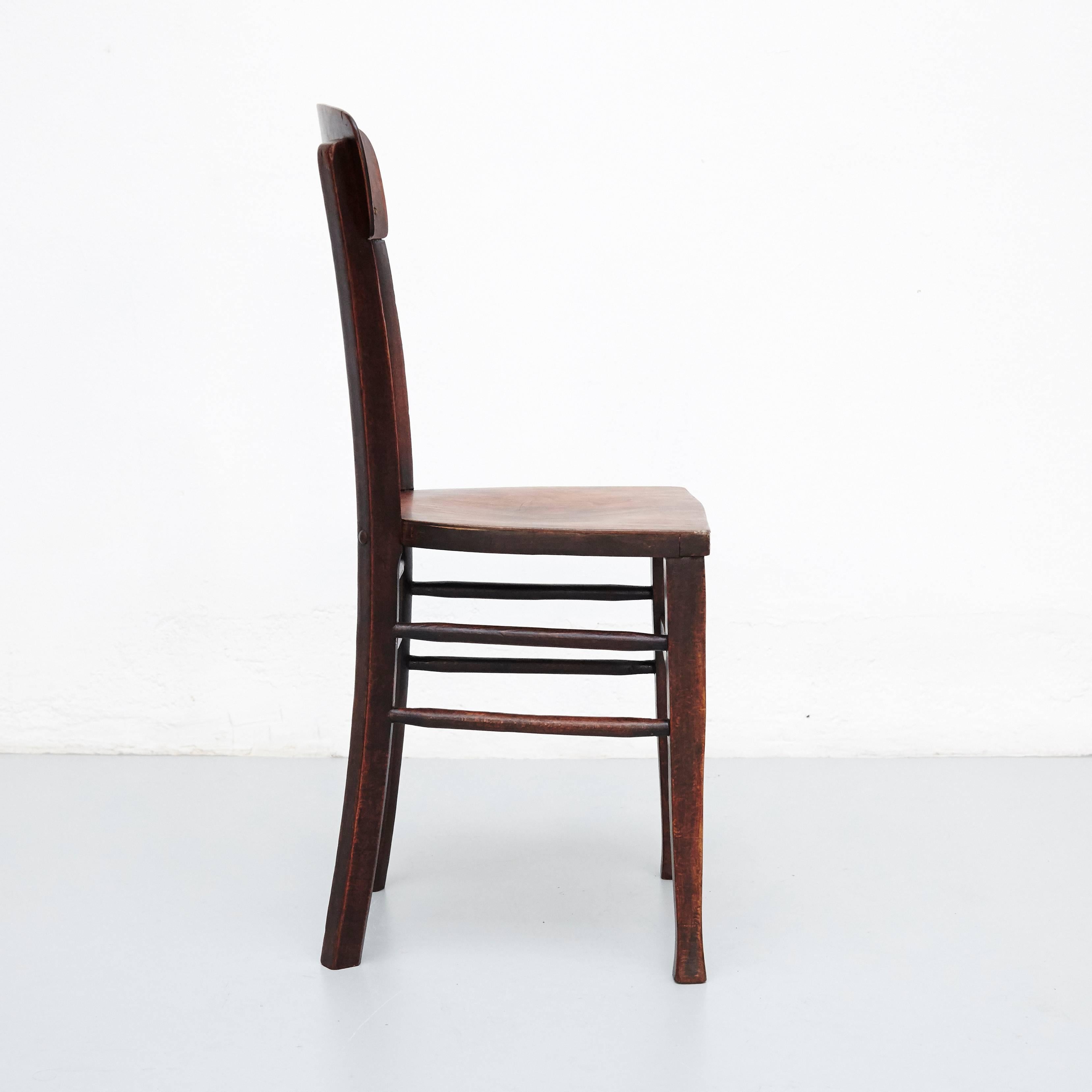 Estonian Set of Twelve Luterma Bistro Wood Chairs