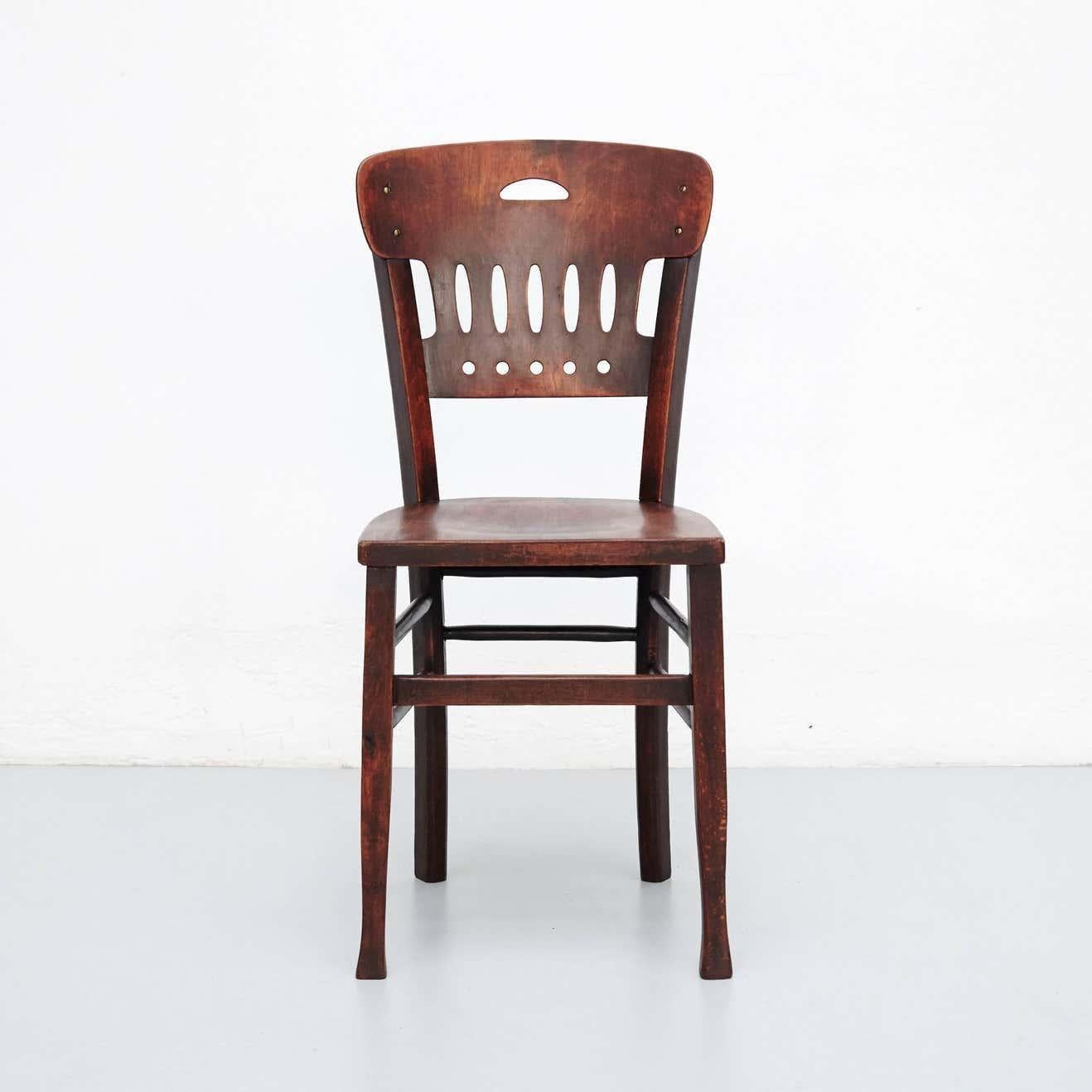Set of Twelve Luterma Bistro Wood Chairs In Good Condition In Barcelona, Barcelona