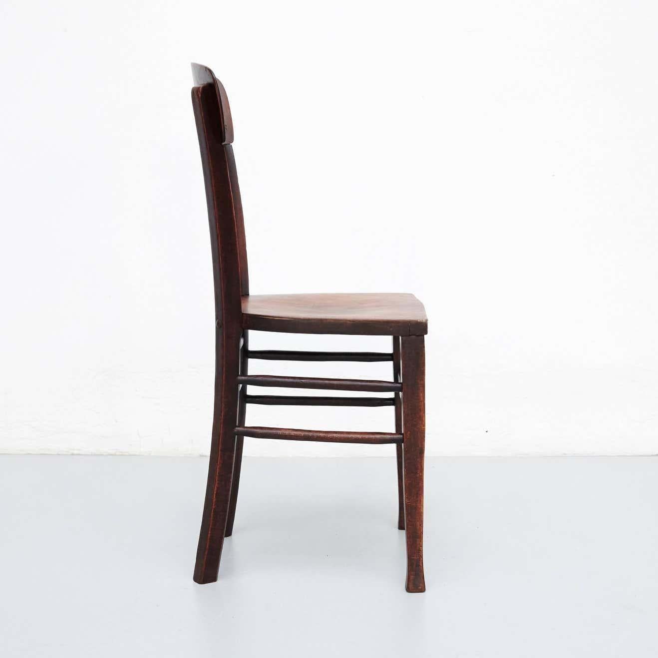 Late 19th Century Set of Twelve Luterma Bistro Wood Chairs