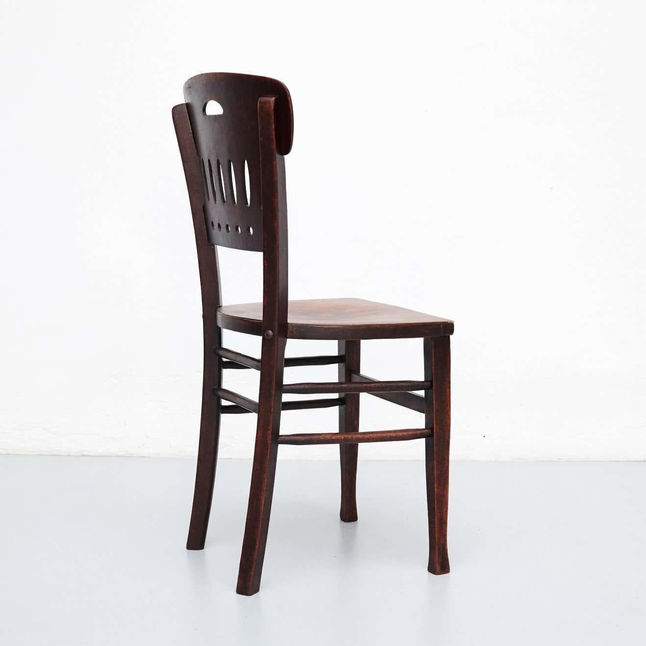 Set of Twelve Luterma Bistro Wood Chairs 1