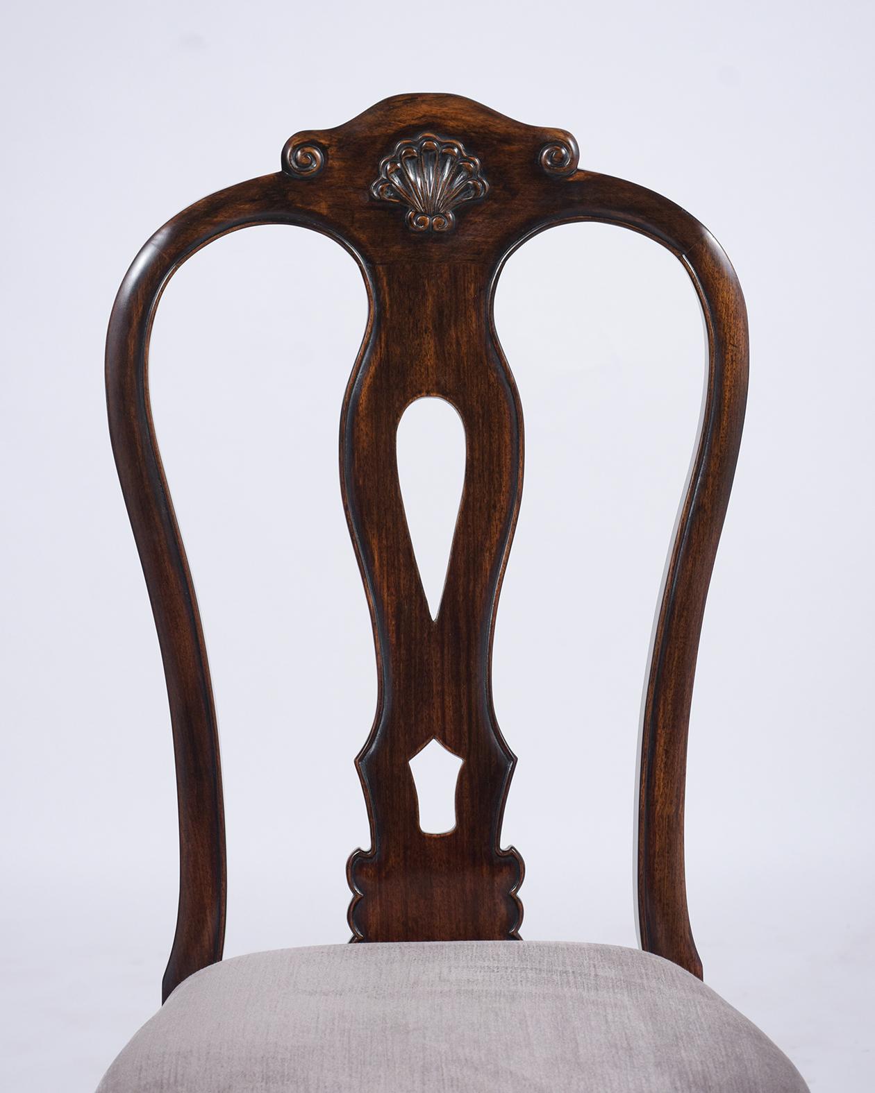 Carved Set of Twelve Chippendale Mahogany Dining Chairs