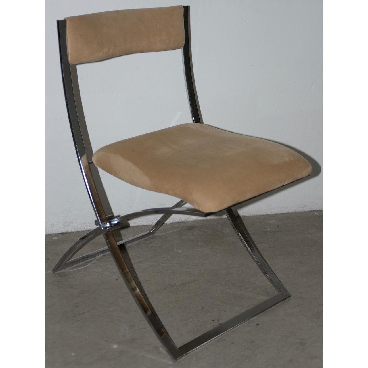 Modern Set of Twelve Marcello Cueno Mobel Italia Folding Chairs, circa 1970s