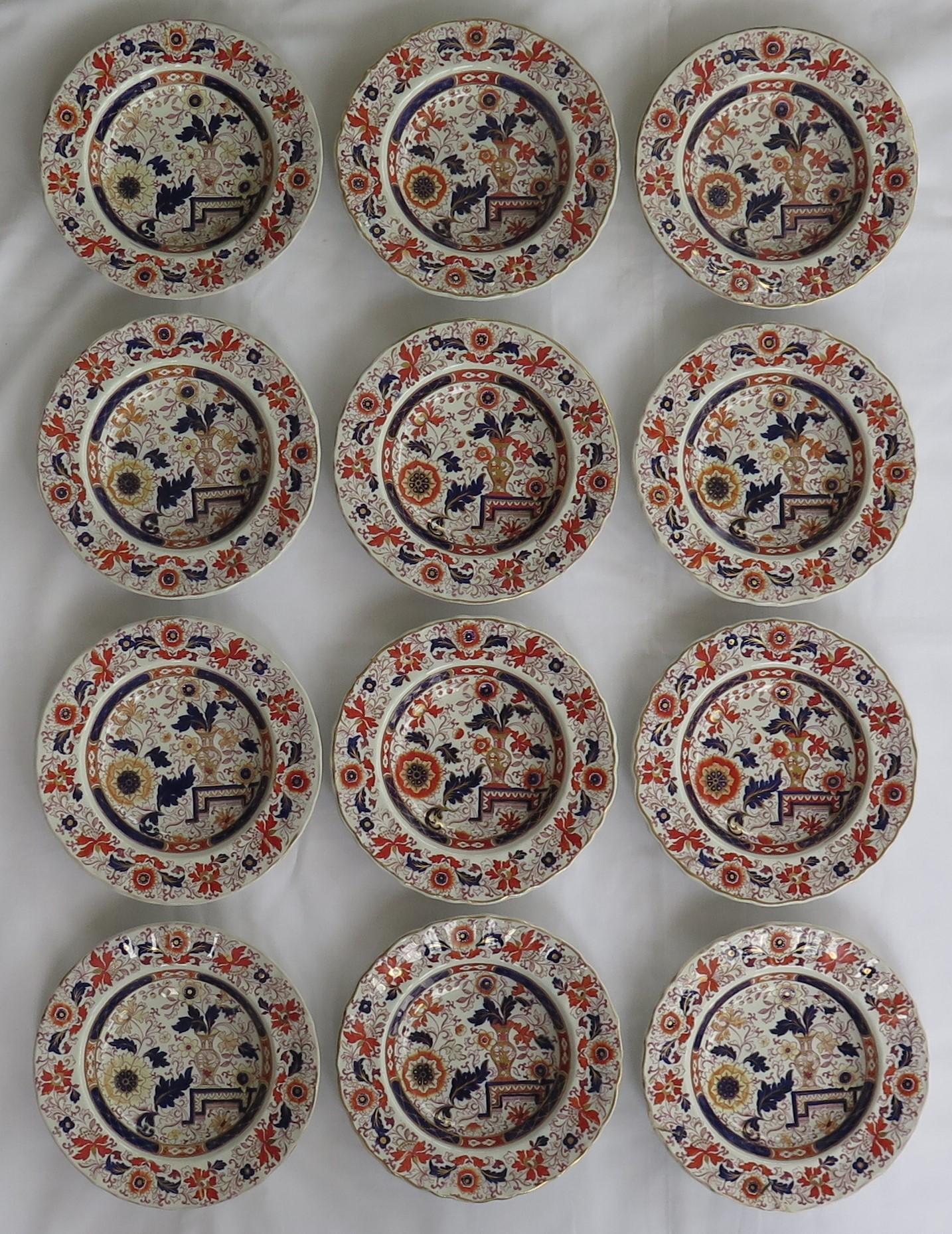 This is a good set of Twelve Mason's ( Ashworth Bros.) ironstone Bowls, all dating to the mid Victorian period of the 19th century, at the time when Mason's was owned and controlled by George L Ashworth after the bankruptcy of C J Mason in