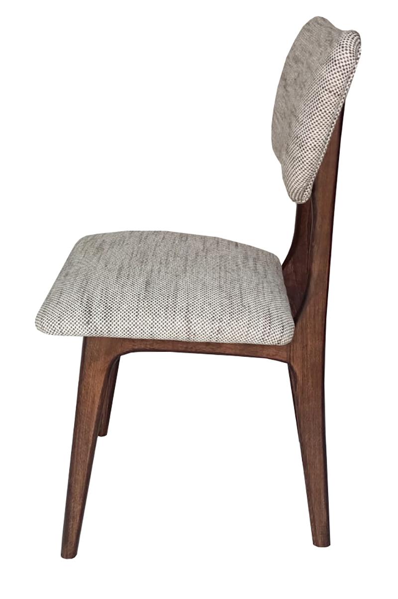Mid-Century Modern Set of Twelve Mid-Century Butterfly Dining Chairs, Peony Cotton, Poland, 1960s For Sale