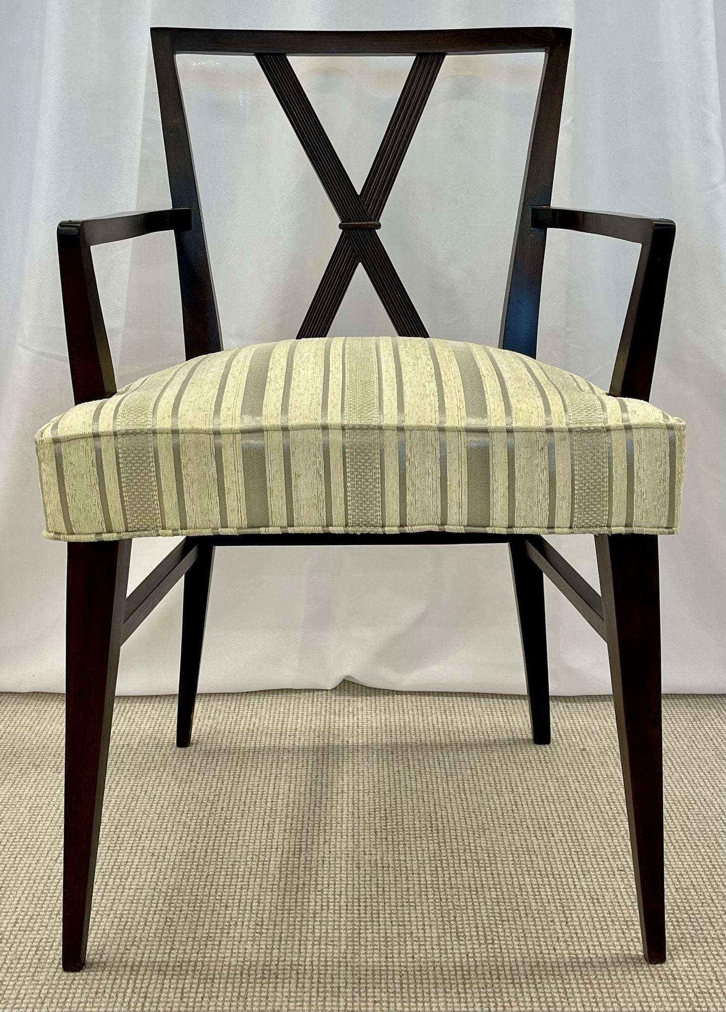 Attribué à Tommi Parzinger, Mid-Century Modern, douze chaises de salle à manger, années 1960 en vente 7