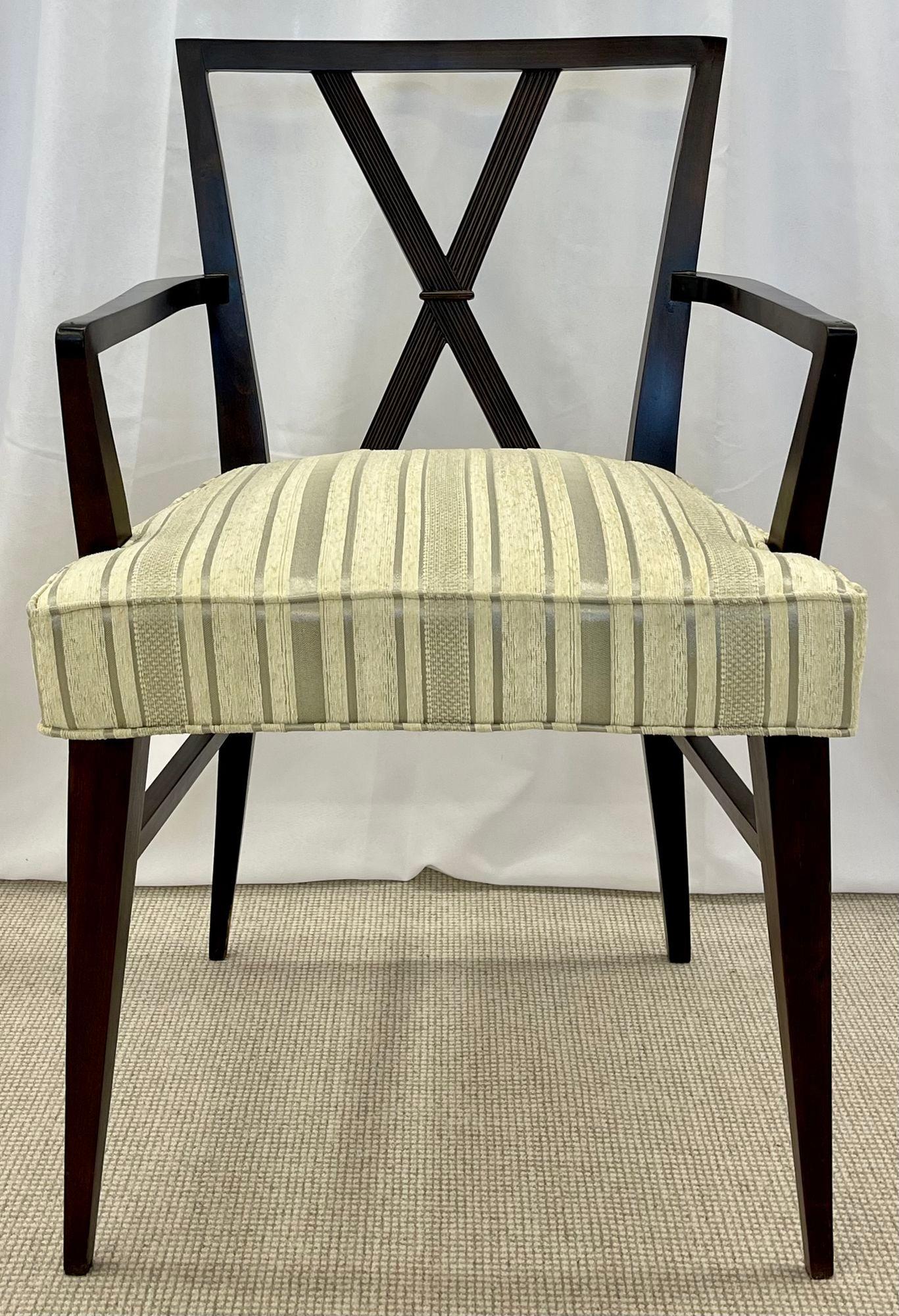 Attribué à Tommi Parzinger, Mid-Century Modern, douze chaises de salle à manger, années 1960 en vente 8