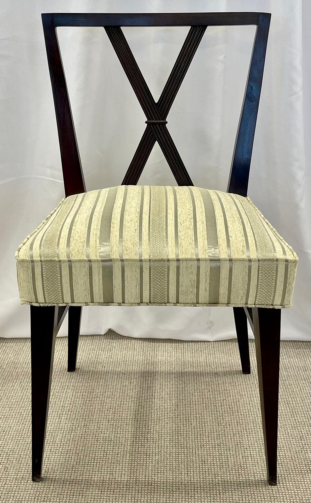 Attribué à Tommi Parzinger, Mid-Century Modern, douze chaises de salle à manger, années 1960 en vente 4