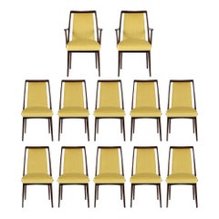 Set of Twelve Mid-Century Modern Dining Chairs