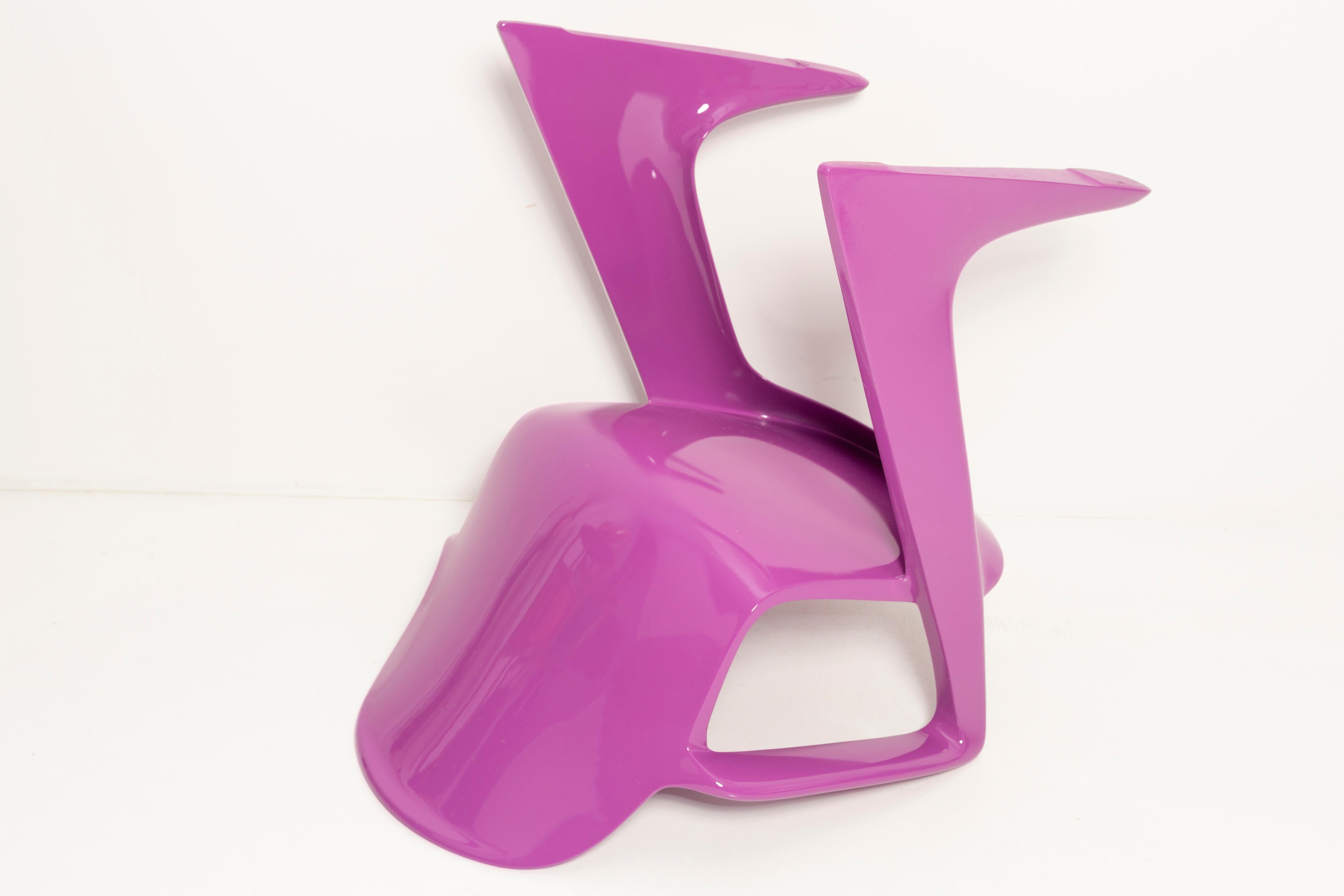 Set of Twelve Mid-Century Purple Kangaroo Chairs, by Ernst Moeckl, Germany, 1968 For Sale 5