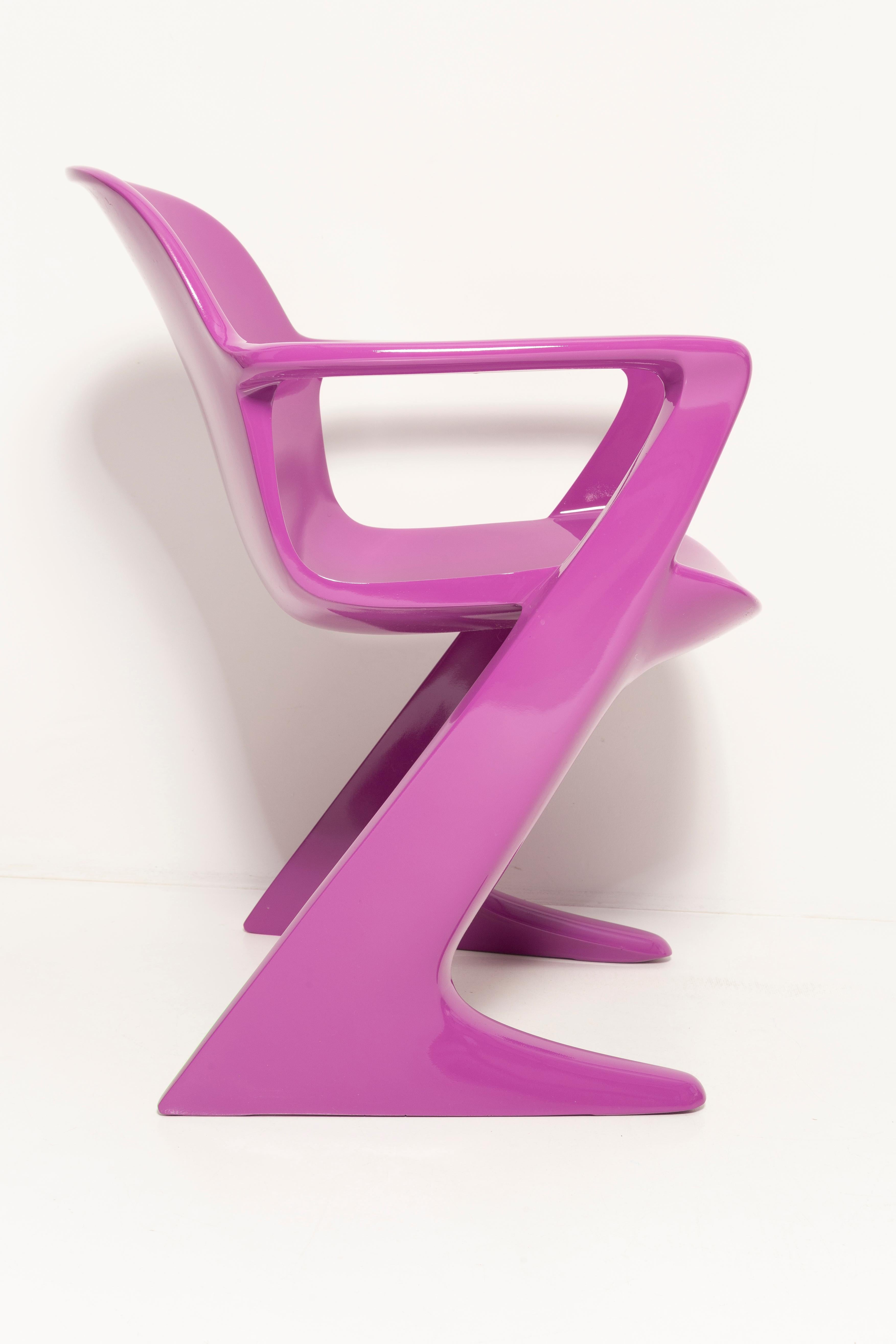20ième siècle Ensemble de douze chaises Kangourou violettes du milieu du siècle, par Ernst Moeckl, Allemagne, 1968 en vente