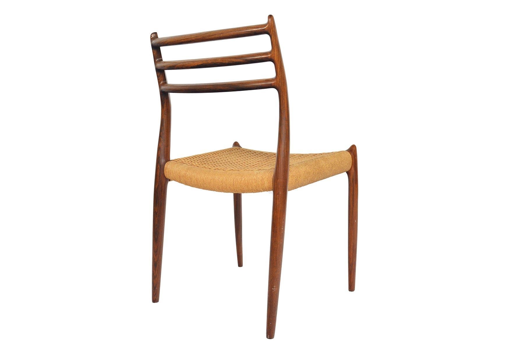 Set of Twelve Model 78 Niels Otto Moller Danish Dining Chairs in Rosewood 3