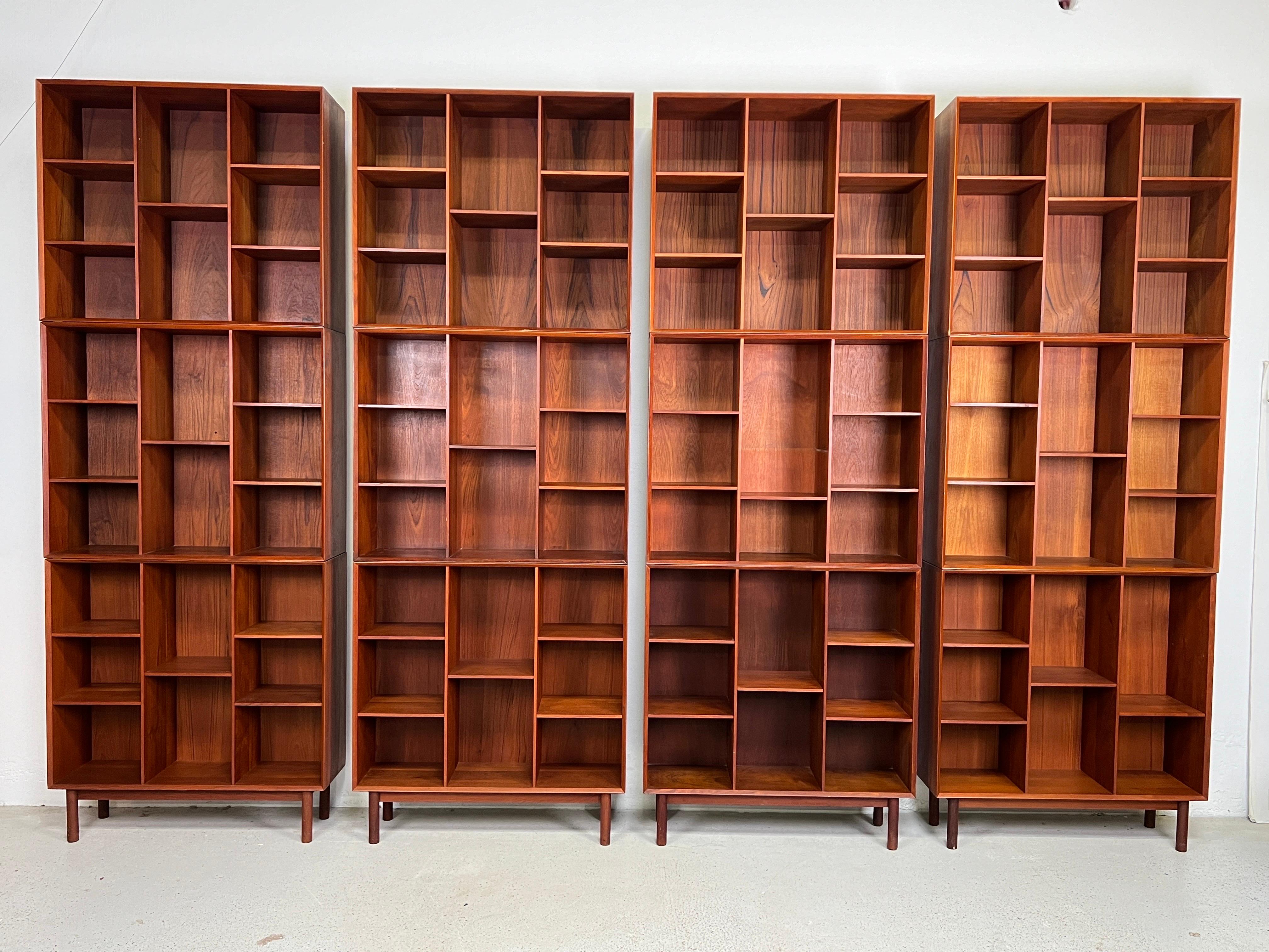 Set of Twelve Modular Bookcases by Peter Hvidt and Orla Mølgaard-Nielsen For Sale 8