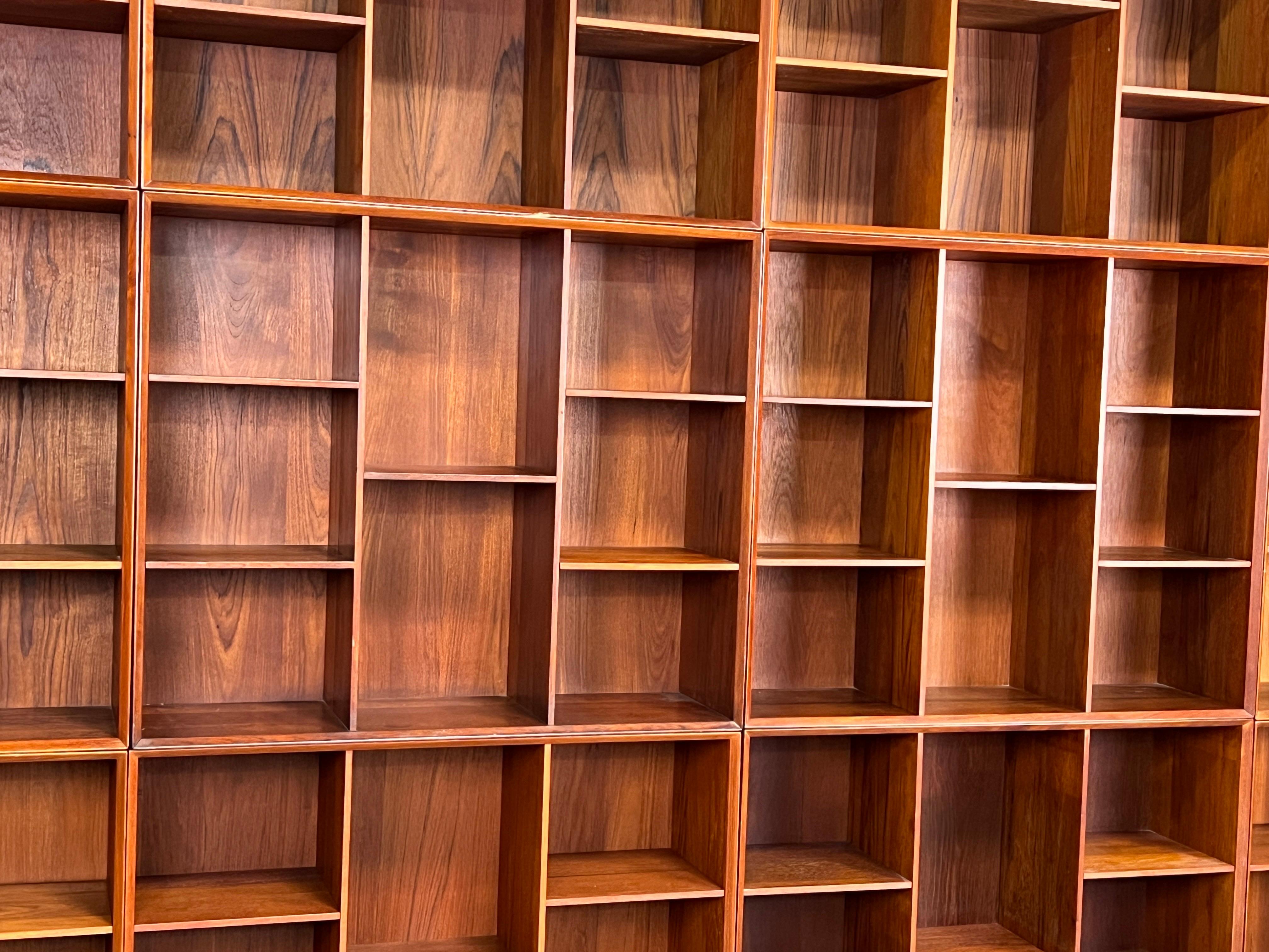 Set of Twelve Modular Bookcases by Peter Hvidt and Orla Mølgaard-Nielsen In Good Condition For Sale In Dallas, TX