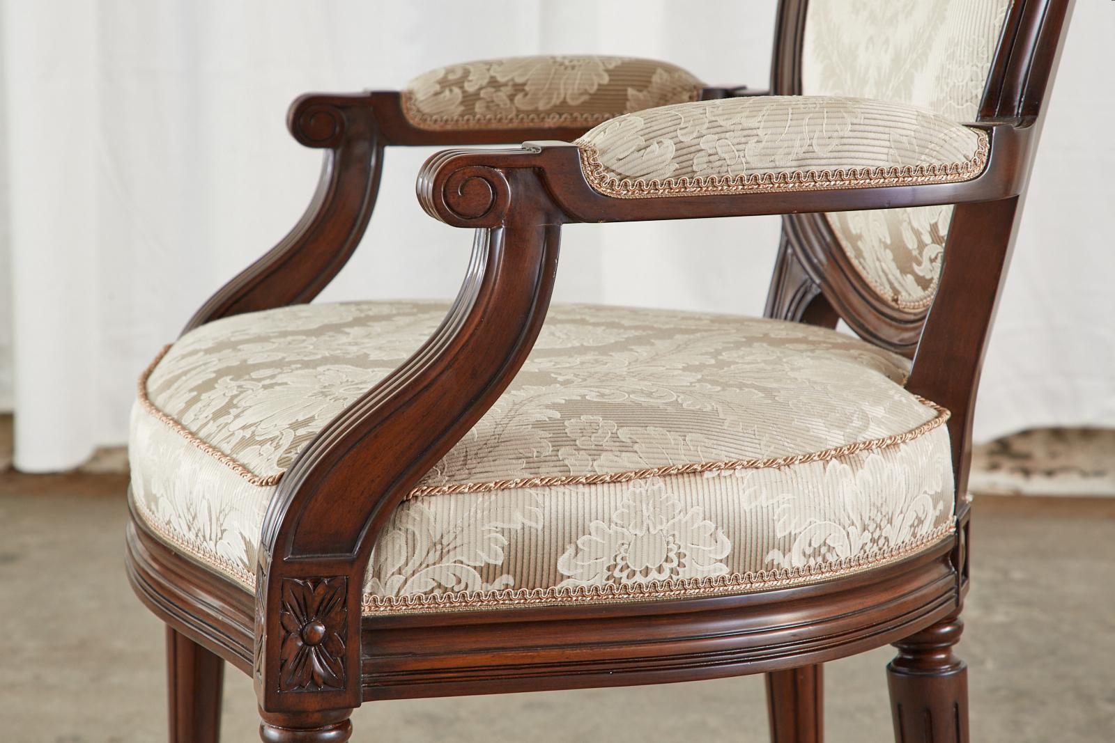 Set of Twelve Nancy Corzine Louis XVI Style Dining Chairs 2