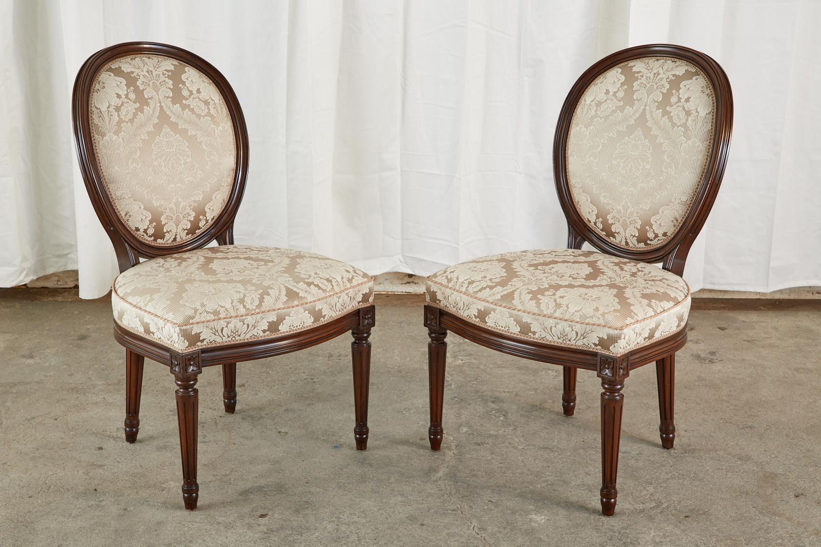 Set of Twelve Nancy Corzine Louis XVI Style Dining Chairs 6