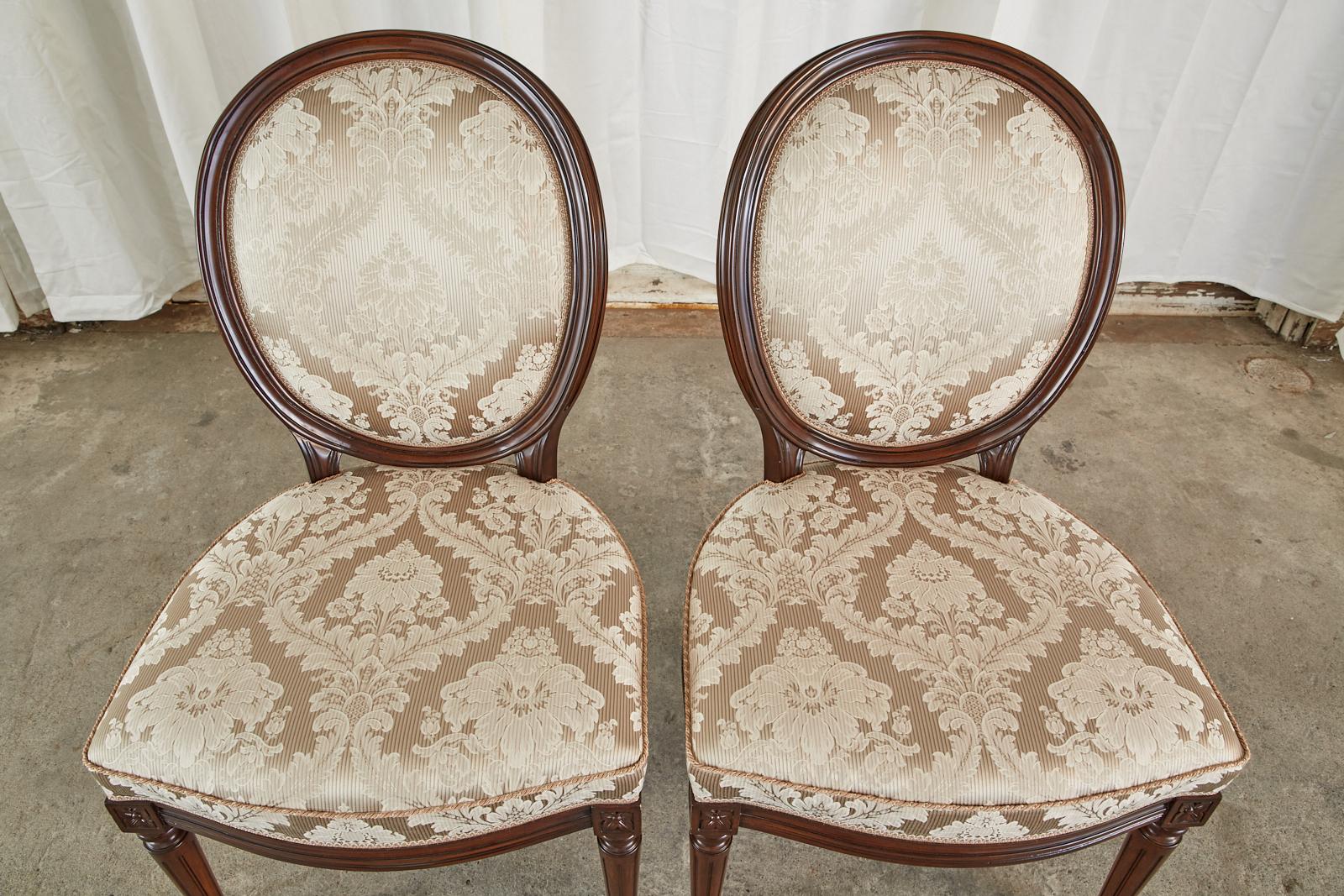 Set of Twelve Nancy Corzine Louis XVI Style Dining Chairs 7