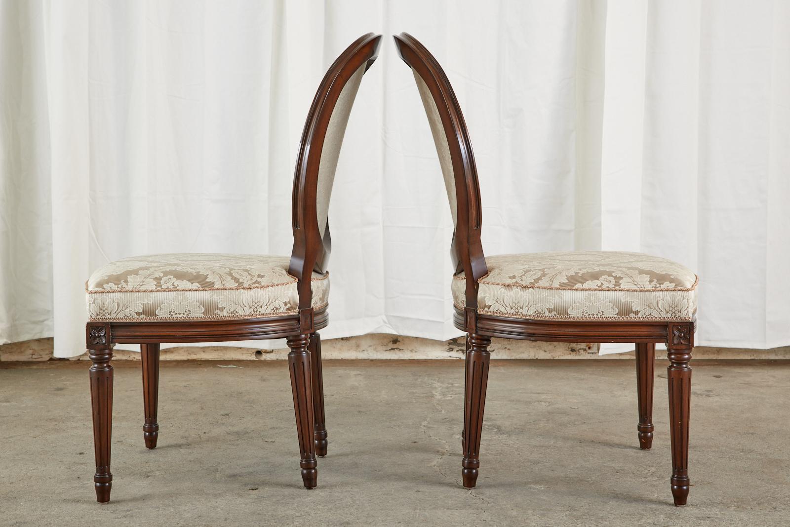 Set of Twelve Nancy Corzine Louis XVI Style Dining Chairs 8