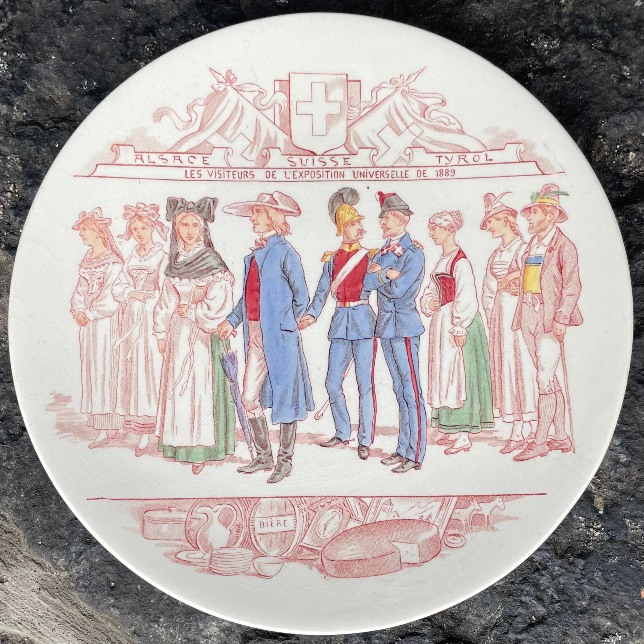 Set of Twelve Paris Exhibition Plates For Sale 3