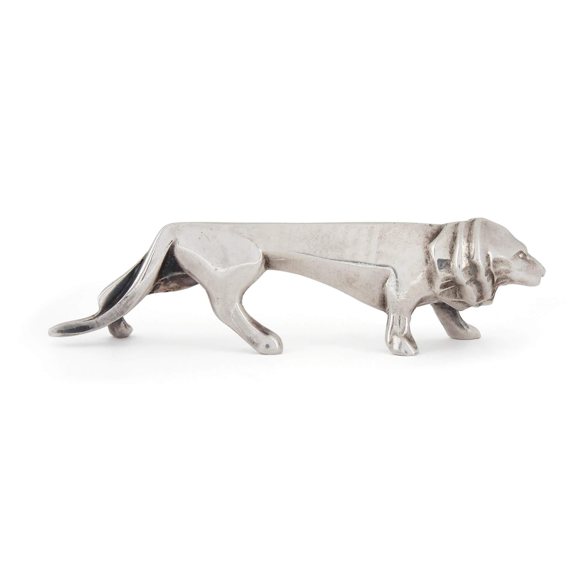 Juego de doce apoyacuchillos Animalier de plata chapada de Christofle en venta 2