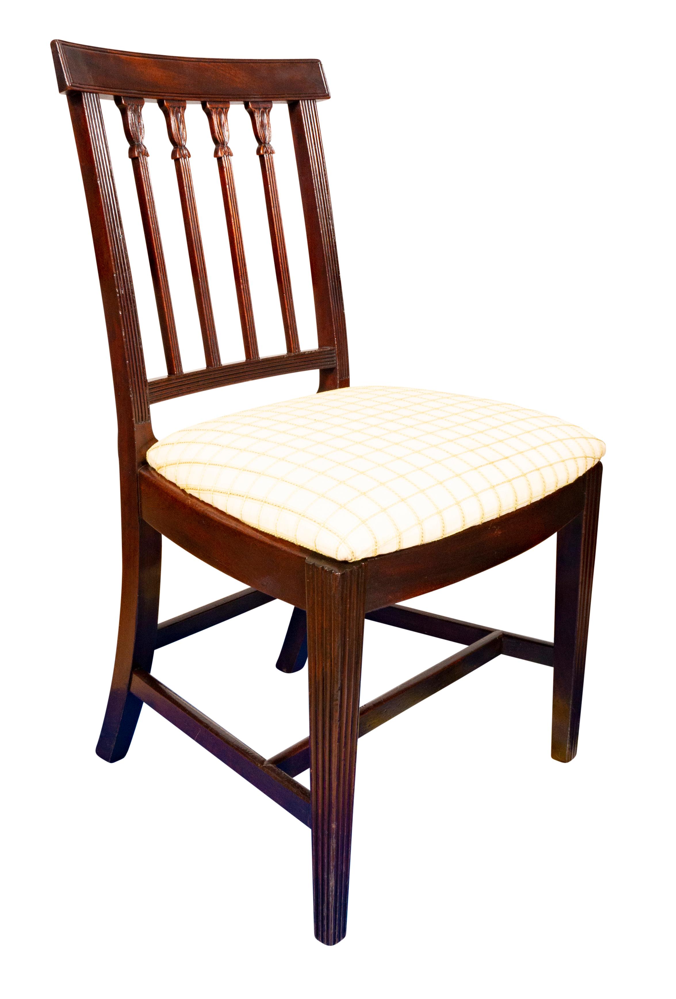Set of Twelve Regency Mahogany Dining Chairs For Sale 5