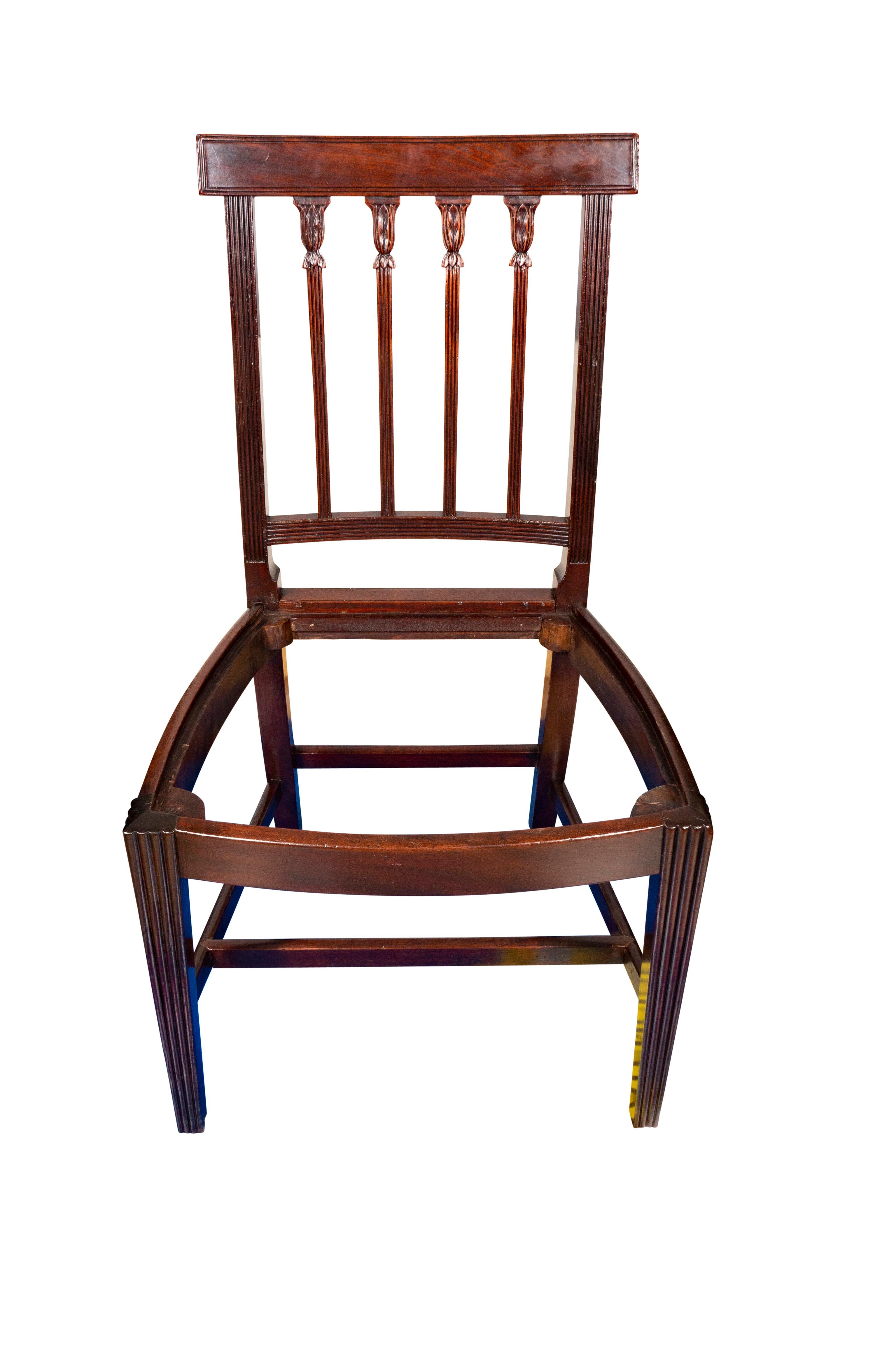 Set of Twelve Regency Mahogany Dining Chairs For Sale 10