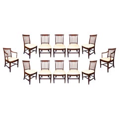 Set of Twelve Regency Mahogany Dining Chairs