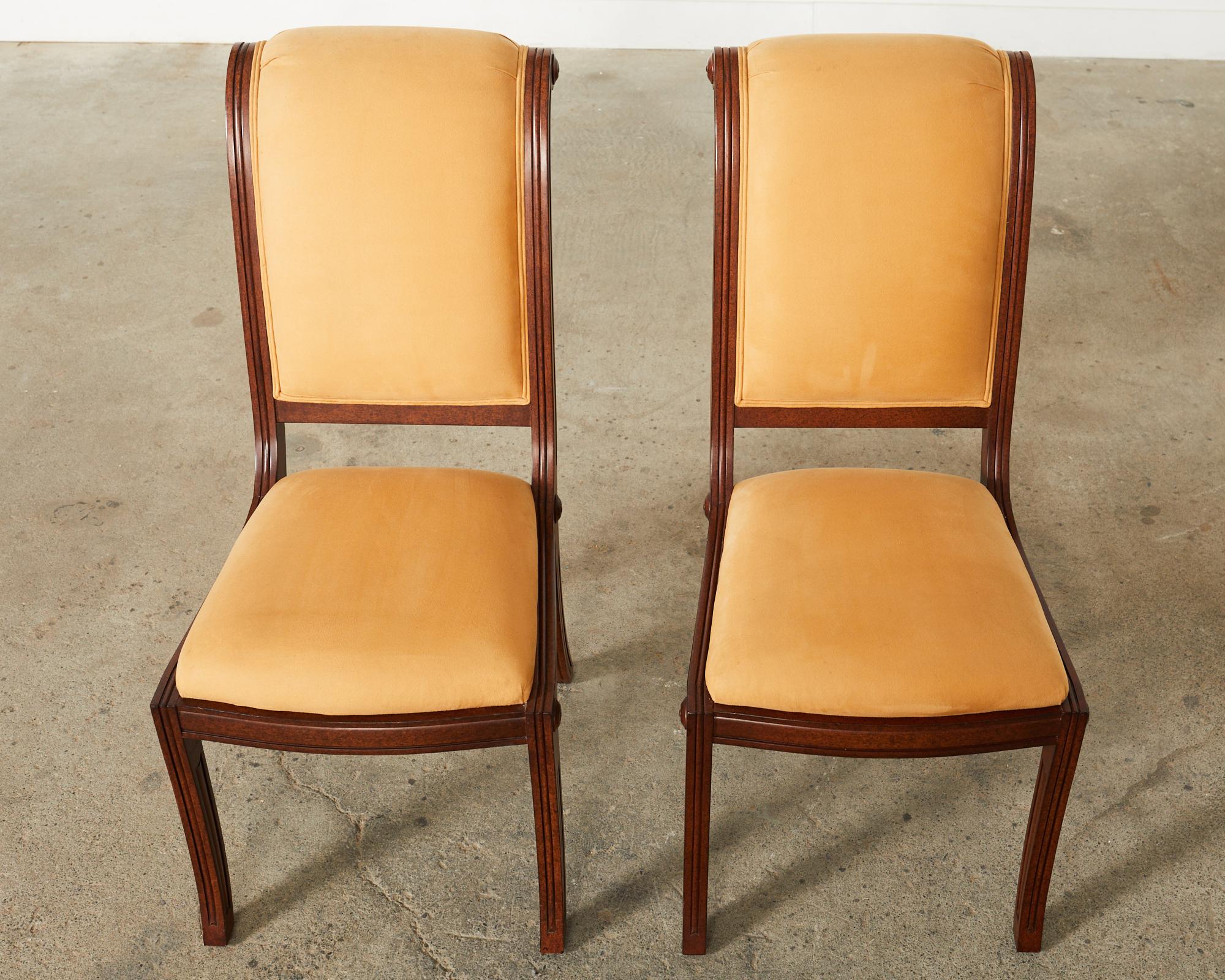 Set of Twelve Regency Style Dining Chairs by Lily Jack 1