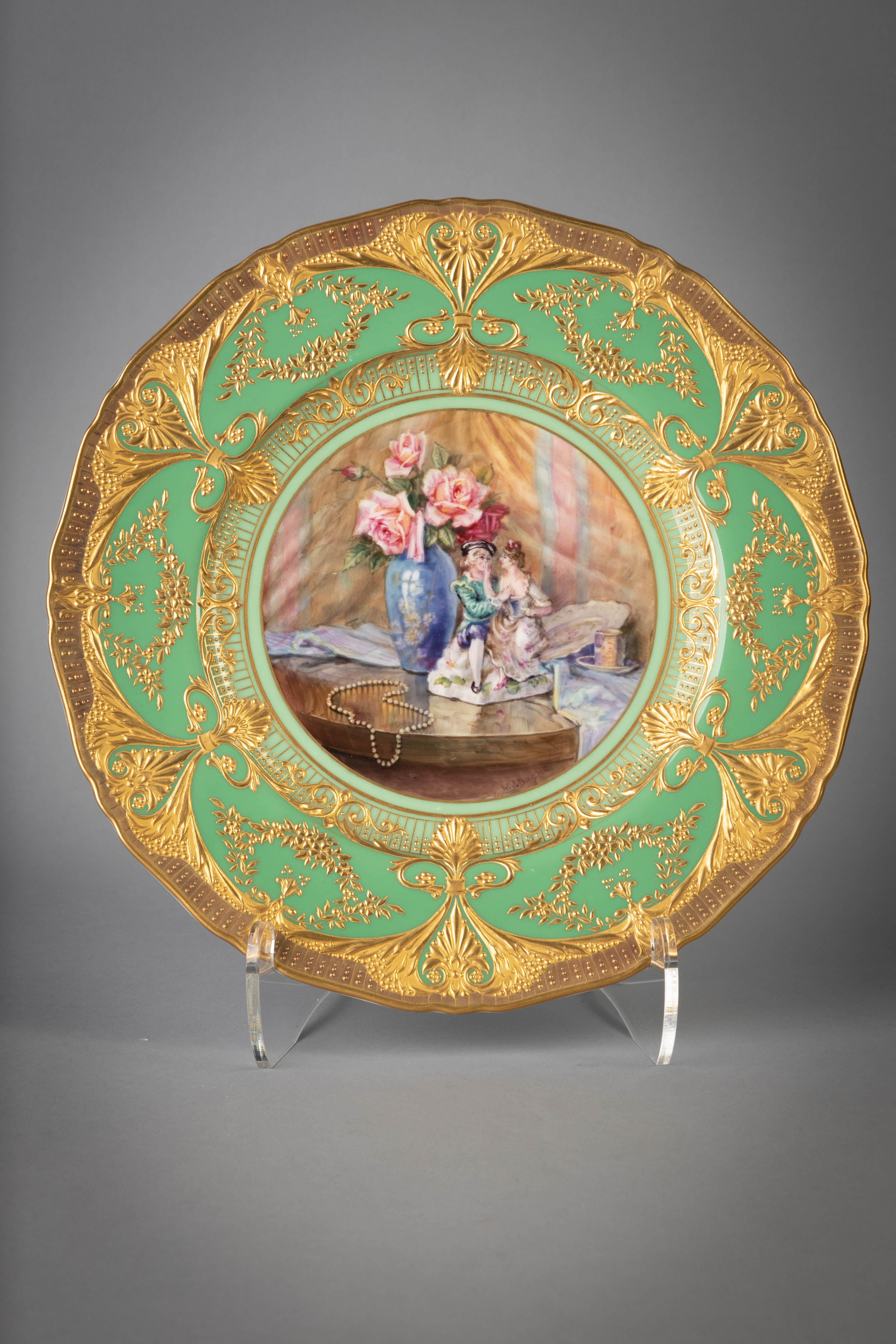 Set of Twelve Royal Worcester Plates, circa 1900 In Good Condition For Sale In New York, NY