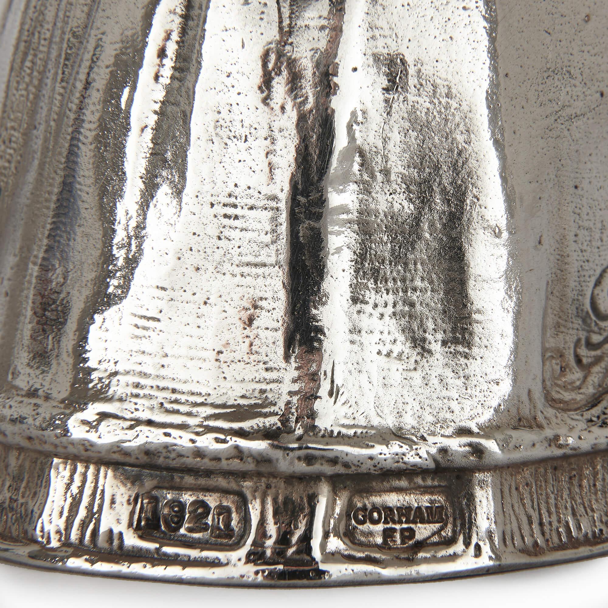 Set of twelve silver-plated bronze Queen hand bells by Gorham For Sale 3