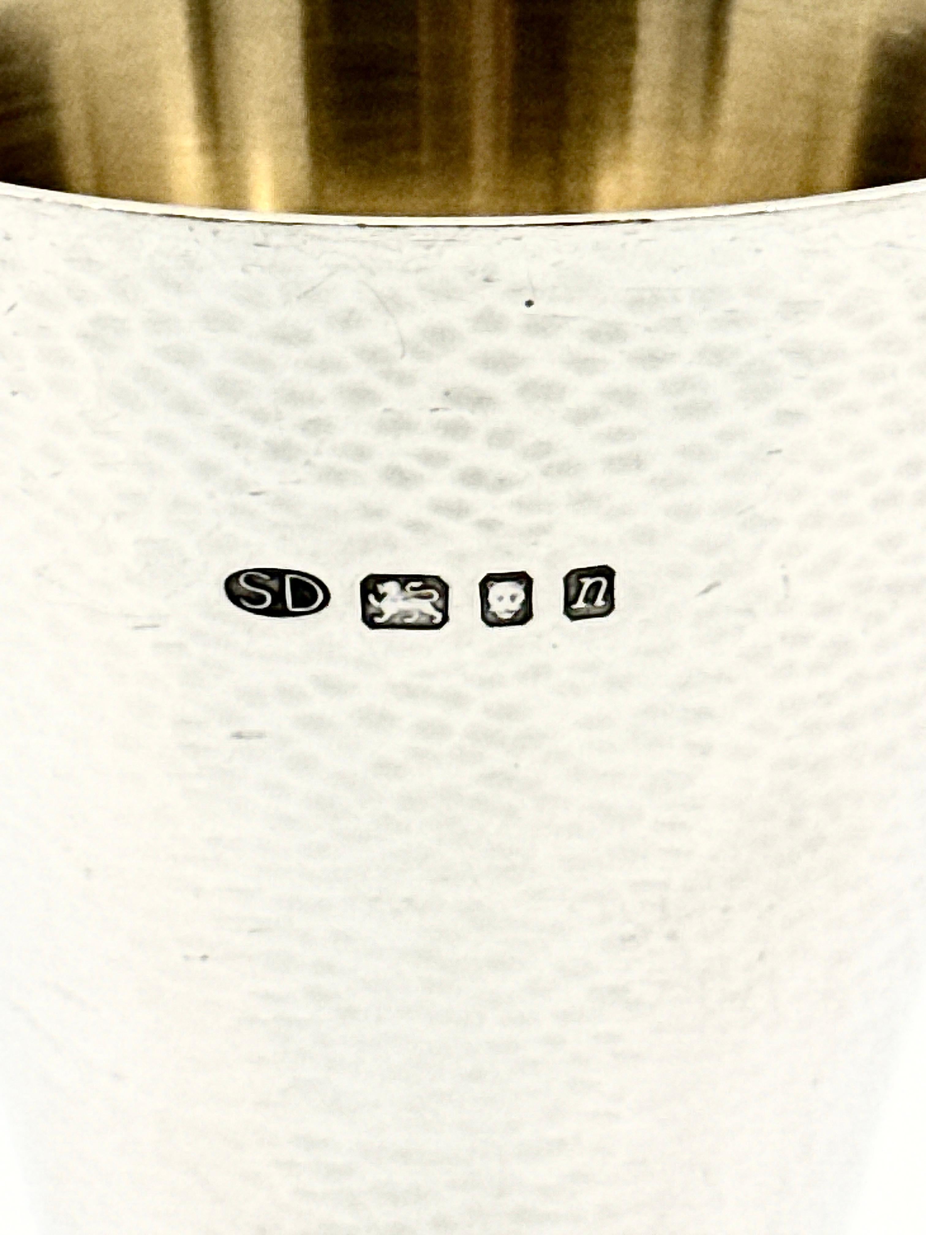 Set of 12 Stuart Devlin Silver Goblets For Sale 7