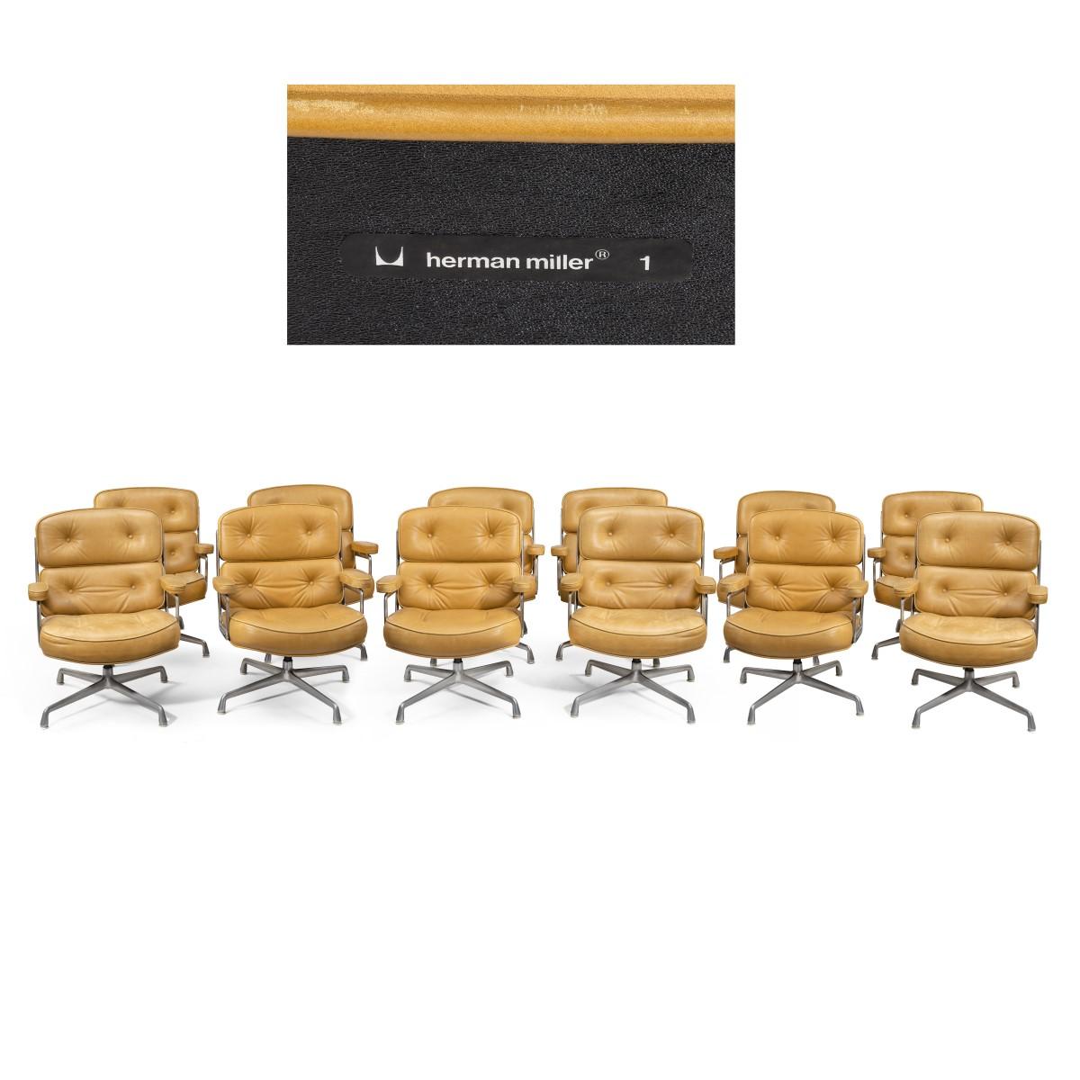 Set of Twelve Swivel “Time Life Chairs” Designed by Charles & Ray Eames 3
