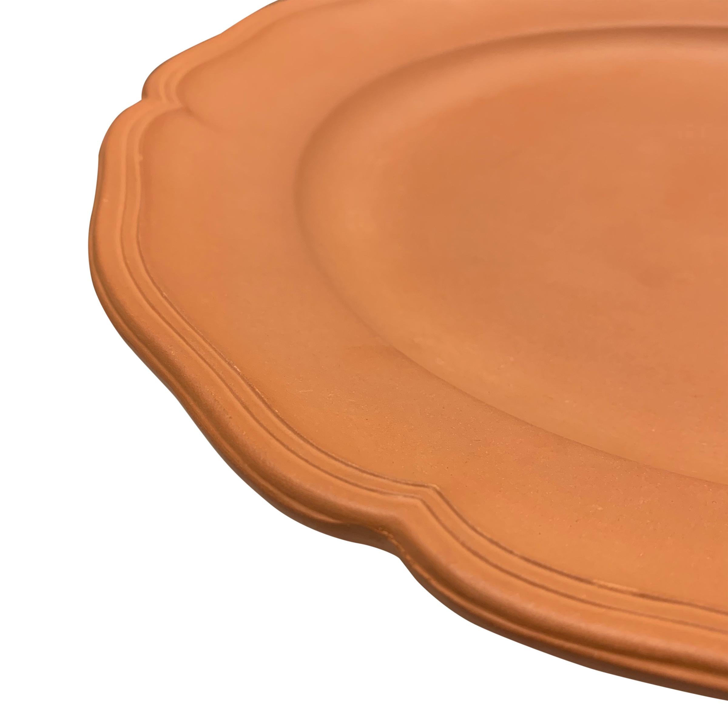 Set of Ten Terracotta Dinner Plates 2