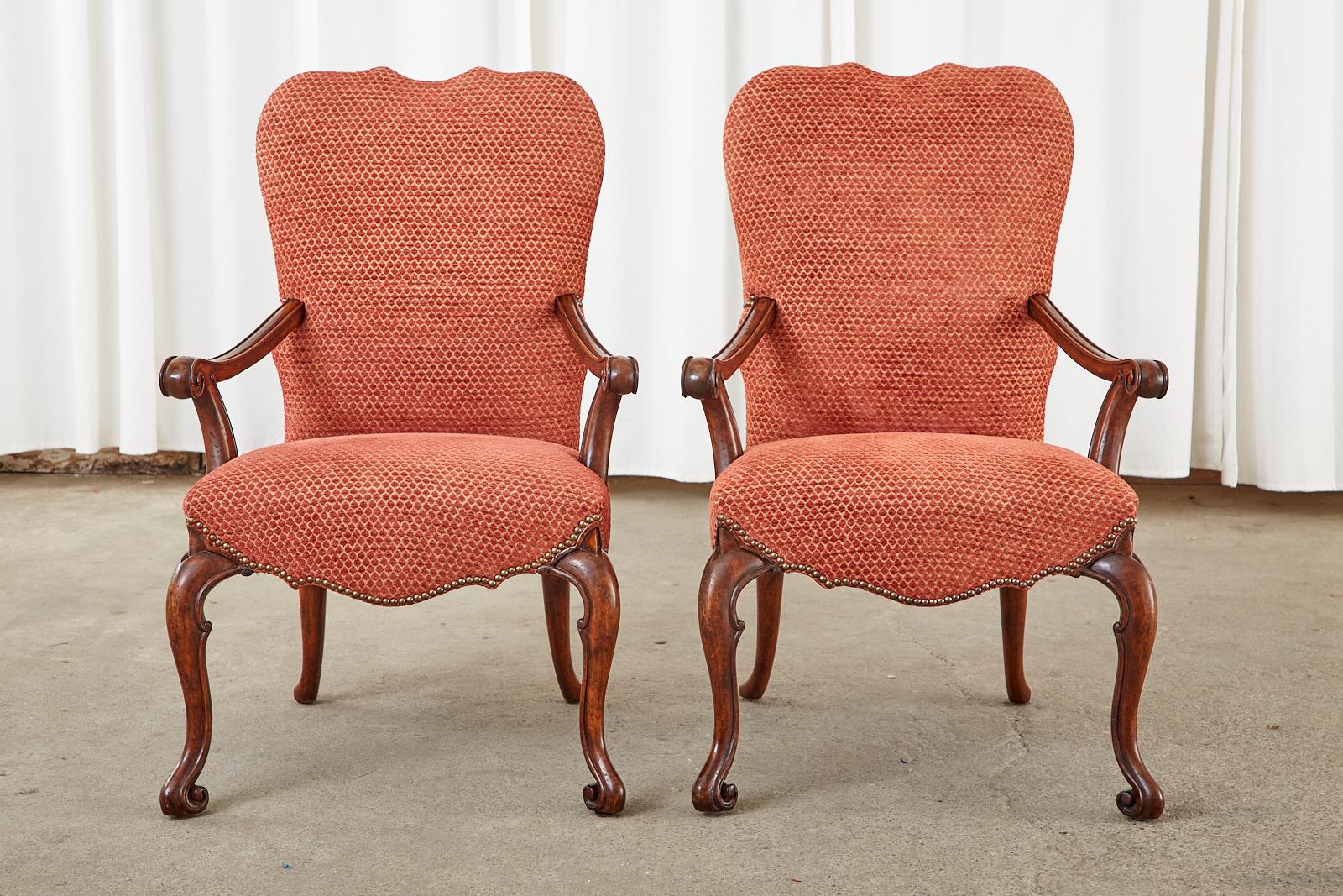 Hand-Crafted Set of Twelve Therien Studio Baroque Style Dining Chairs