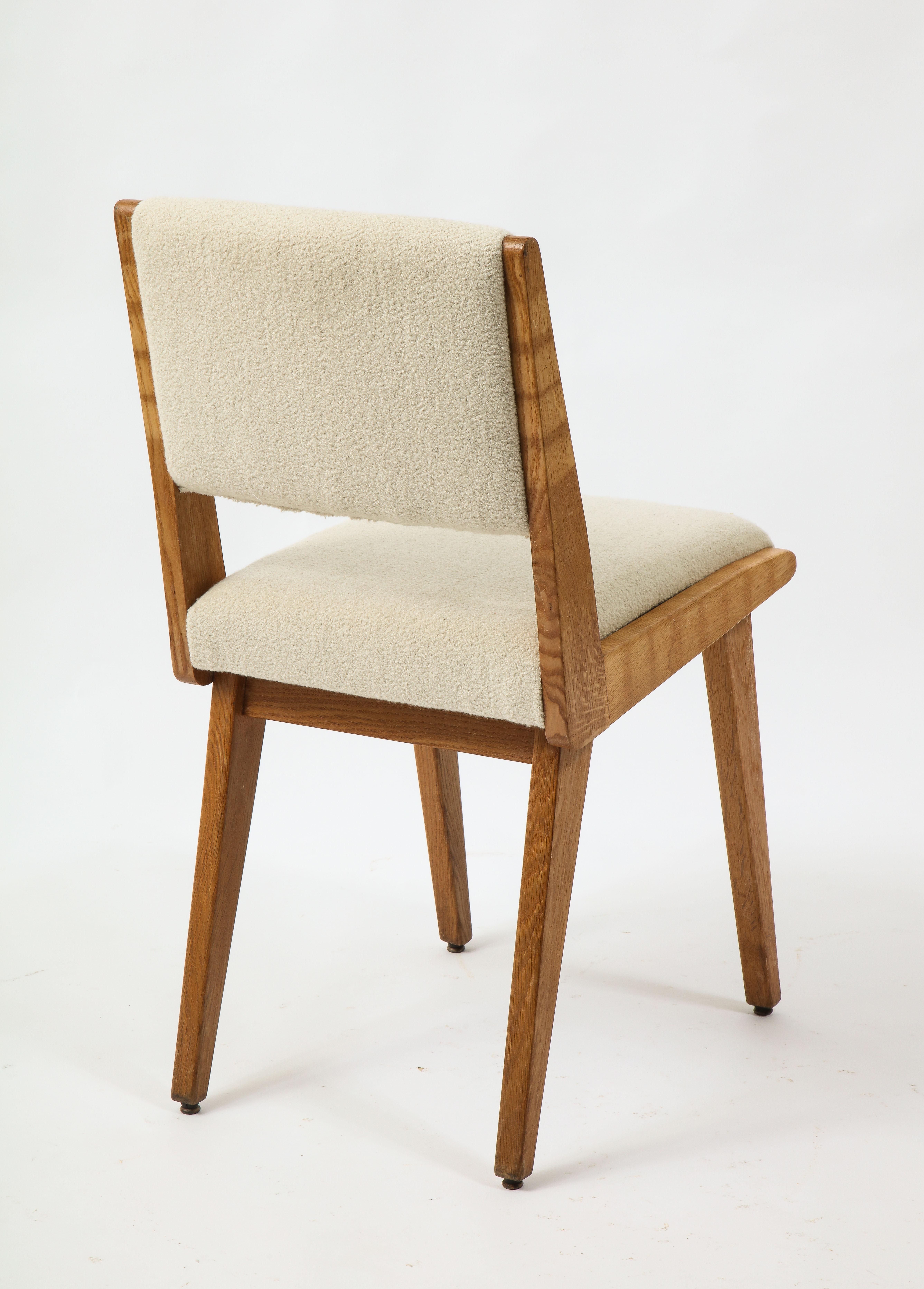 Jens Risom Set of 12 Upholstered Oak Dining Side Chairs, USA 1960's For Sale 2