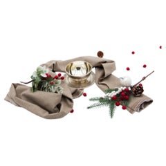 Set of twelve washbasins w/ silver saucers w/ engravings
surrounding friezes