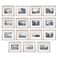 Set of Twenty Five Engraved Views of Dublin Ireland by James Malton