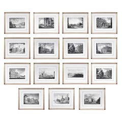 Set of Twenty Five Engraved Views of Dublin Ireland by James Malton