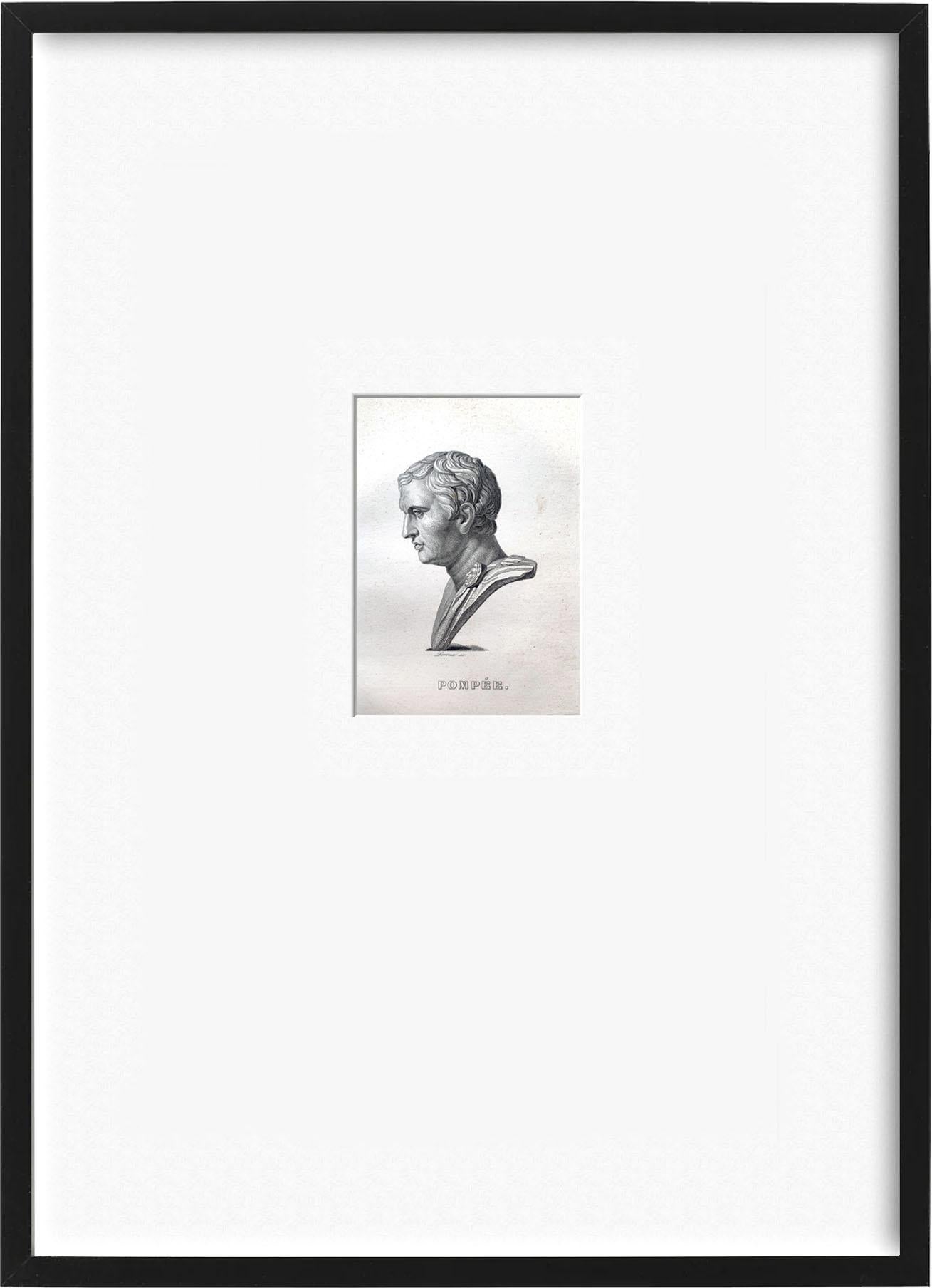 Set of Twenty Framed 19th Century French Portrait Etchings For Sale 11