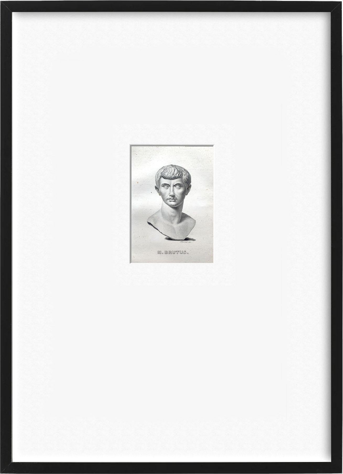 Set of Twenty Framed 19th Century French Portrait Etchings For Sale 13